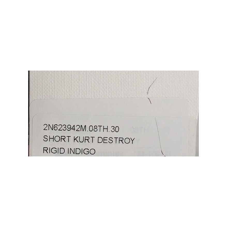 Celine o1rshd1 Denim Short Kurt Destroy in Rigid Indigo Size US 30 / EU 46 - 21 Thumbnail
