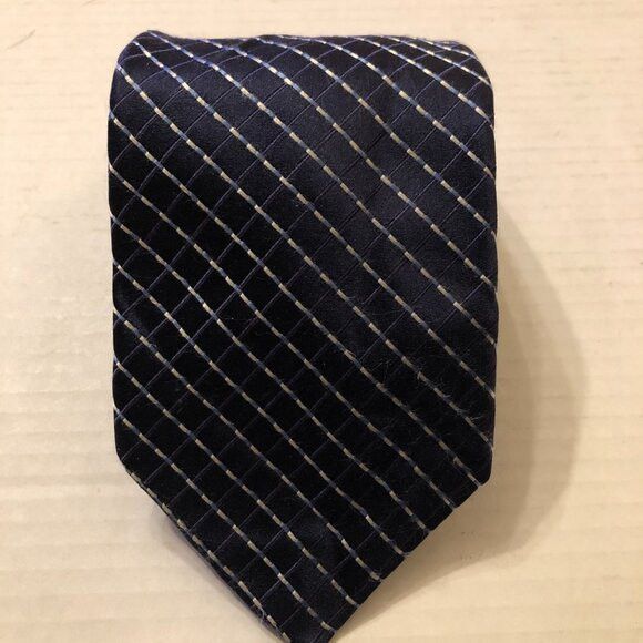 Ike Behar Ike behar men's new blue silk tie 3 3/4" X 60" Size ONE SIZE - 2 Thumbnail