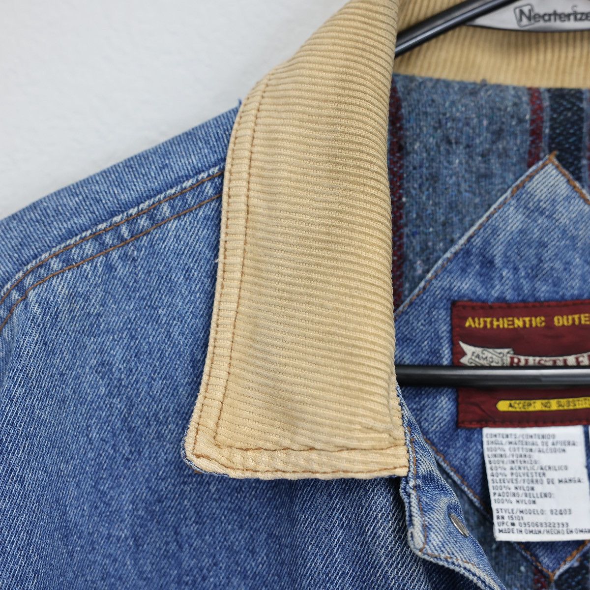 Rustler × Wrangler Vintage Rustler Lined Denim Jacket Size US M / EU 48-50 / 2 - 8 Thumbnail