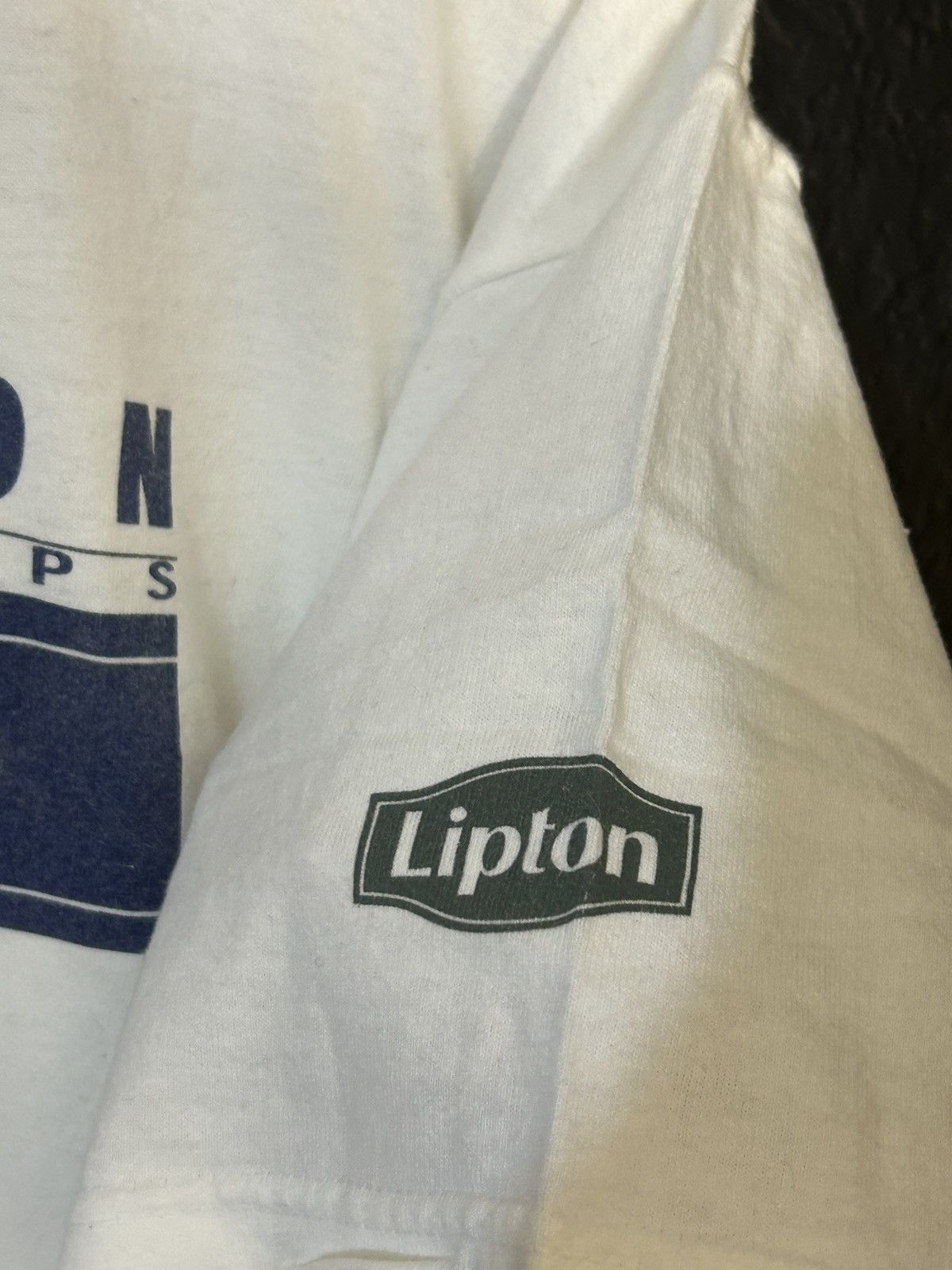 Fila × Vintage 90s Fila Lipton Championship Tennis T Shirt Size US XL / EU 56 / 4 - 3 Thumbnail