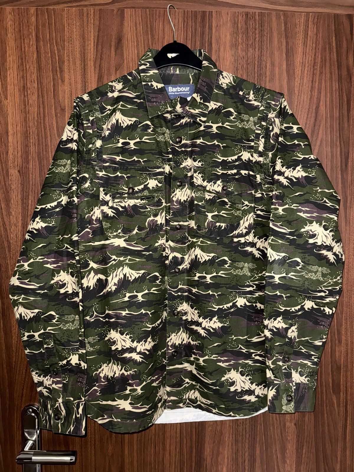 Barbour Barbour & White Mountaineering wave camo utility men shirt Size US L / EU 52-54 / 3 - 2 Thumbnail