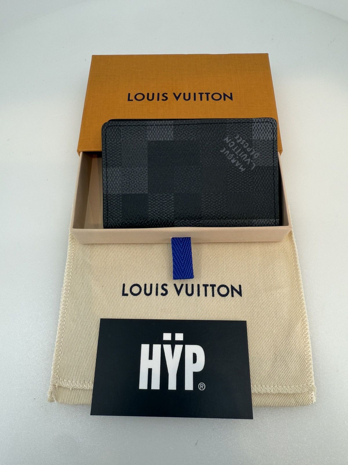 Louis Vuitton Louis Vuitton Pocket Organizer Damoflage Black Size ONE SIZE - 4 Thumbnail