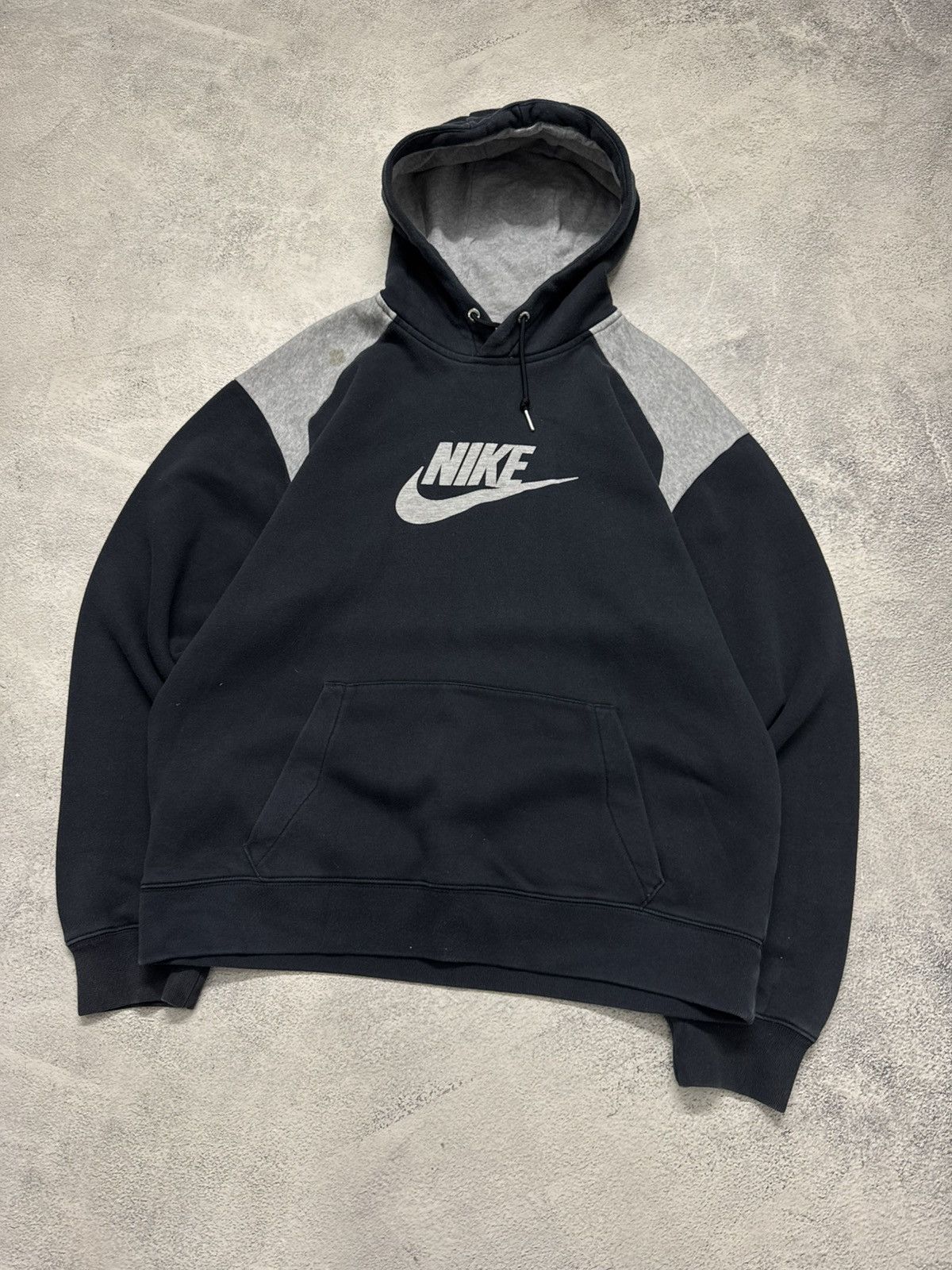 Nike Vintage Y2K Nike Big Swoosh Hoodie 00’s Size US L / EU 52-54 / 3 - 4 Thumbnail