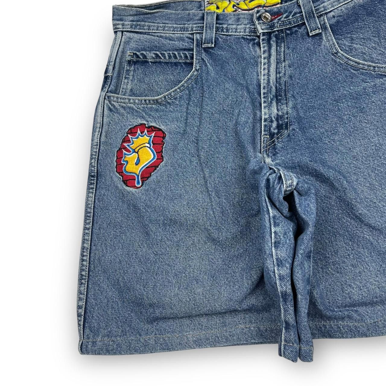 JNCO JNCO Men's Blue Shorts Size US 32 / EU 48 - 2 Thumbnail