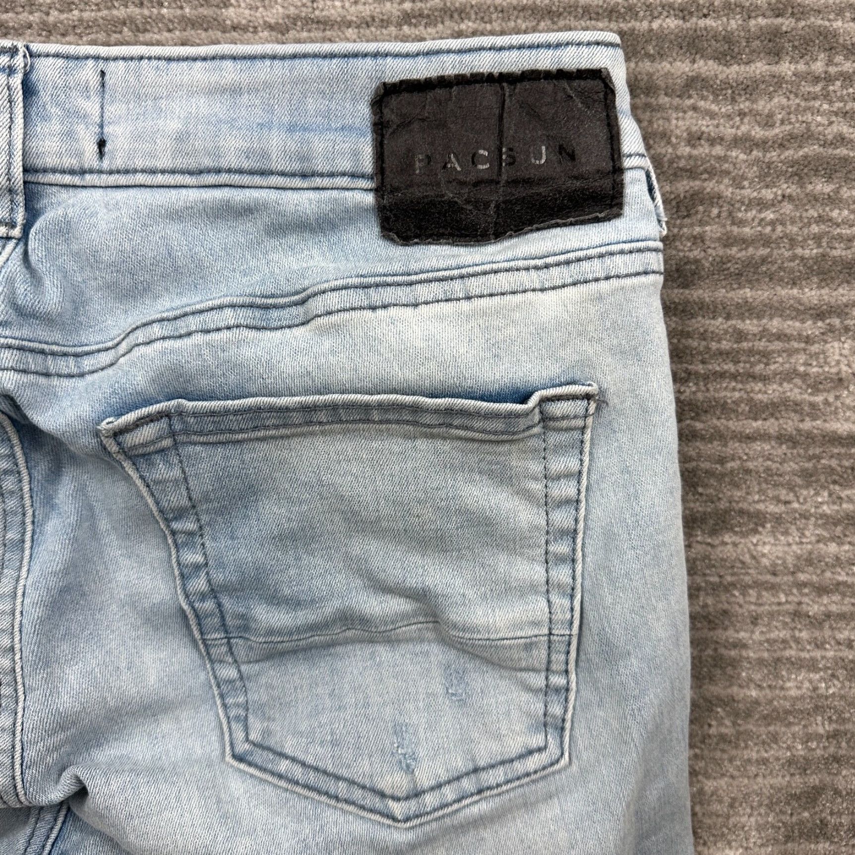 Pacsun Pacsun Skinny Jeans Womens 30x30 Denim Blue Distressed Stretch Regular 5-Pocket PacSun Jeans Womens Jeans Size 30" / US 8 / IT 44 - 4 Thumbnail