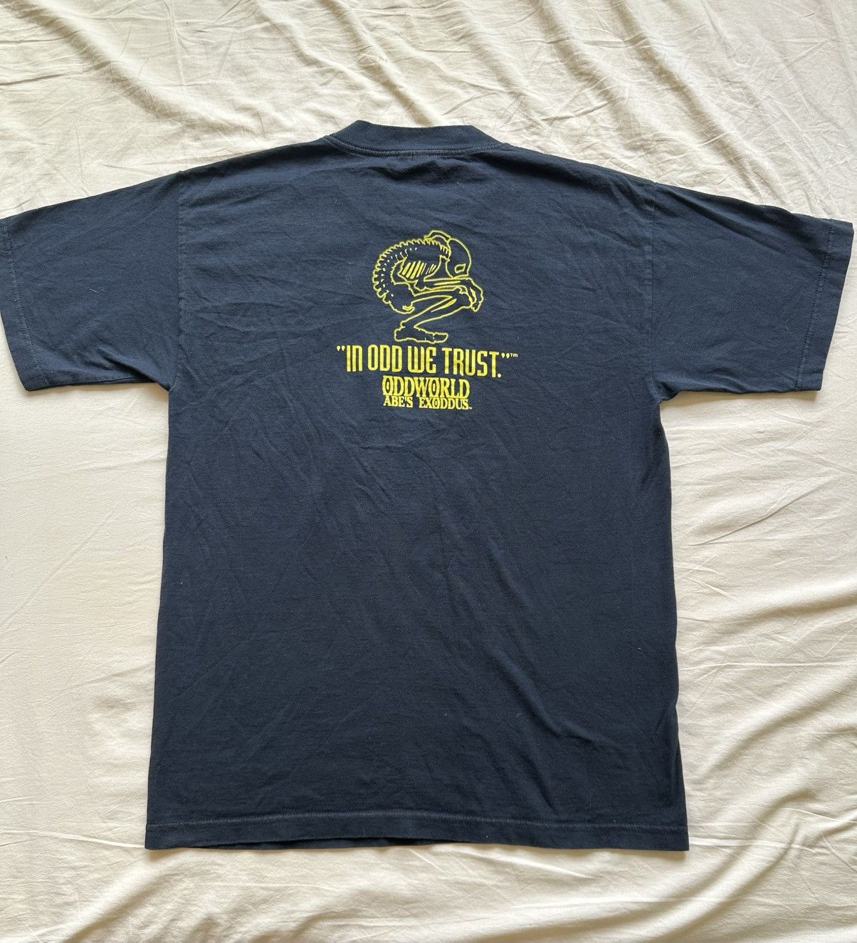 Vintage Oddworld Abe’s Exoddus 1998 vintage promo game t-shirt Size US L / EU 52-54 / 3 - 2 Thumbnail