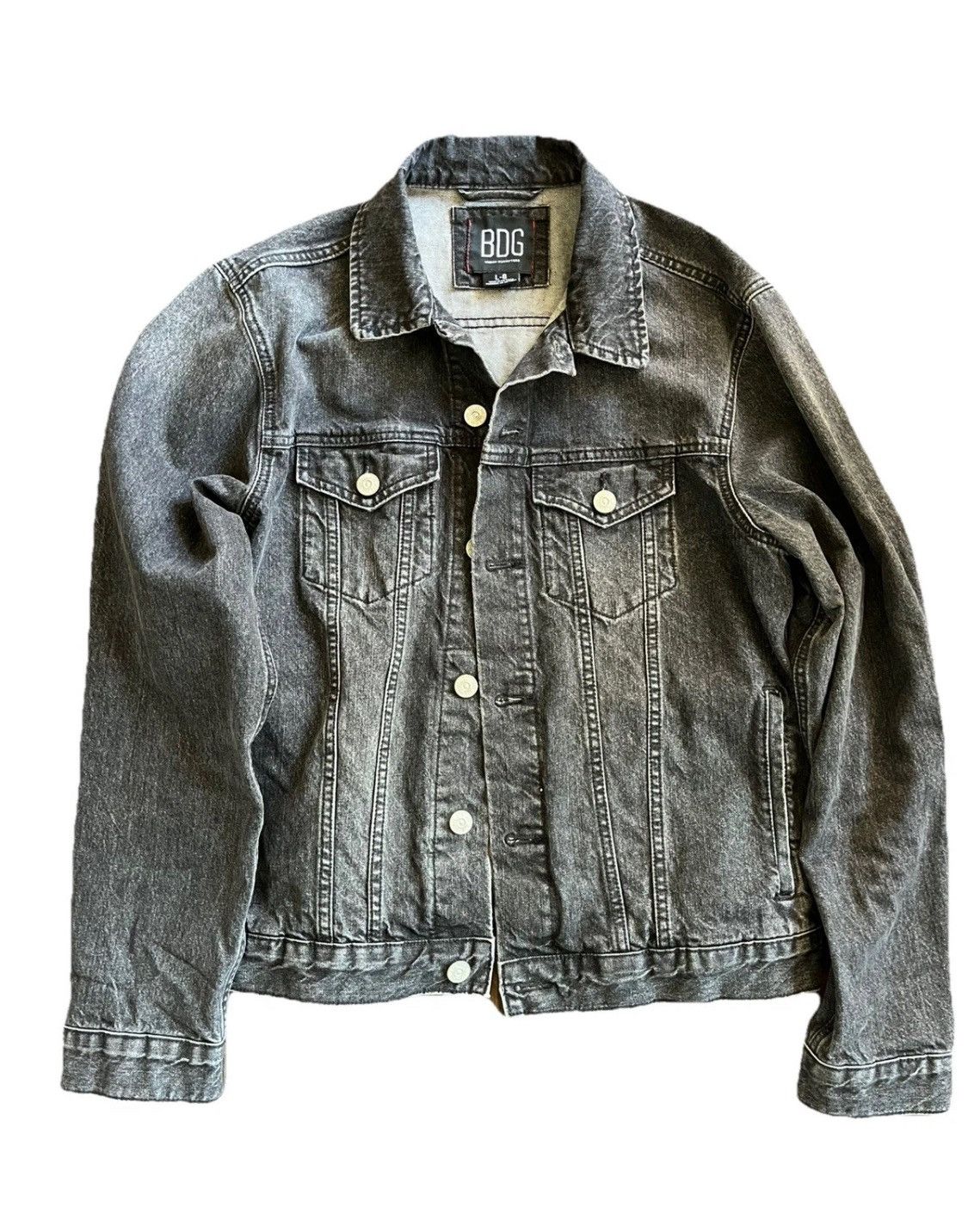 Bdg BDG Urban Outfitters Black Jean Trucker Jacket Size US L / EU 52-54 / 3 - 1 Thumbnail