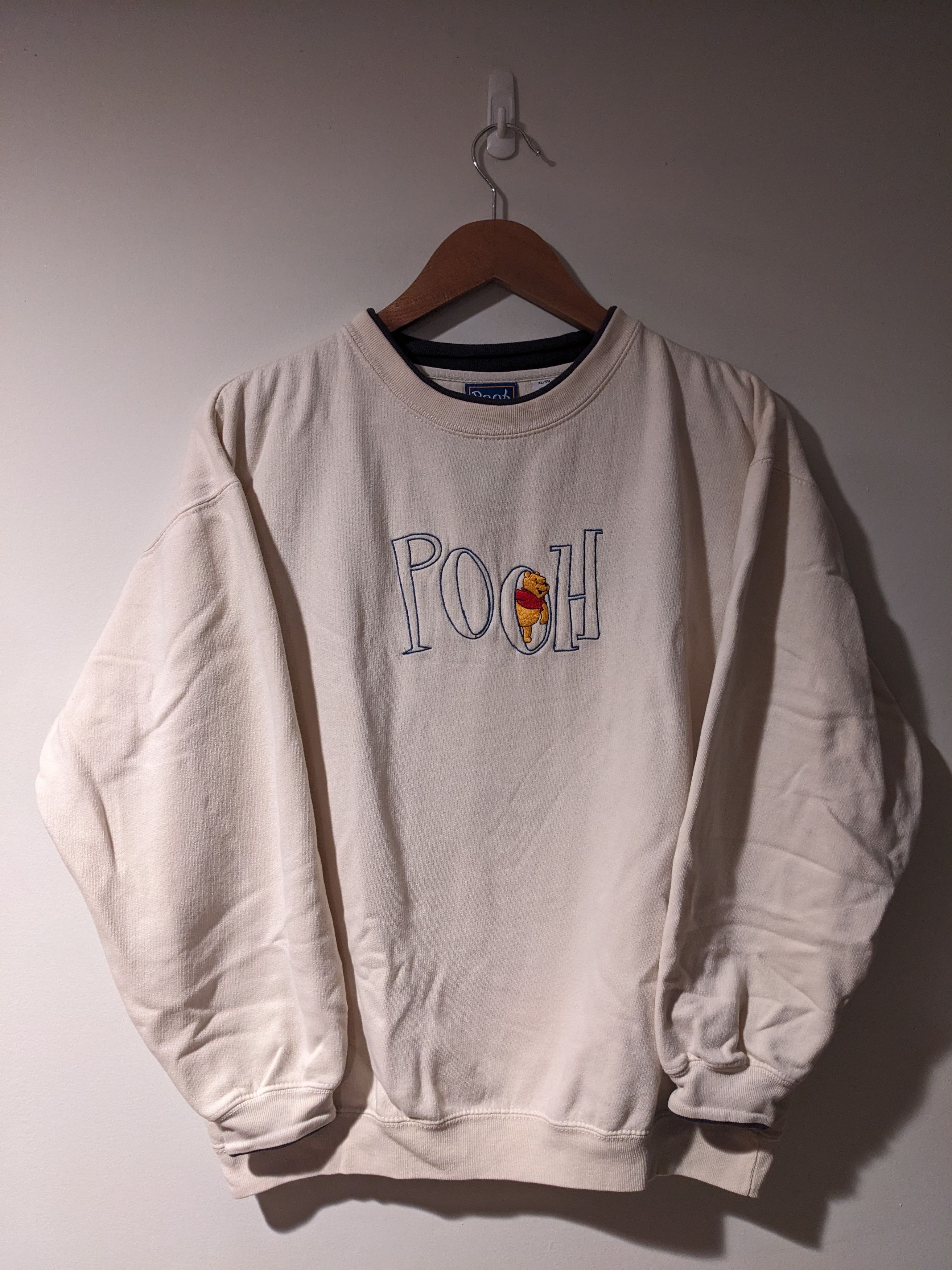 Disney × Vintage Vintage 90s Winnie the Pooh Beige Womans X-Large Sweatshirt Size XL / US 12-14 / IT 48-50 - 1 Thumbnail