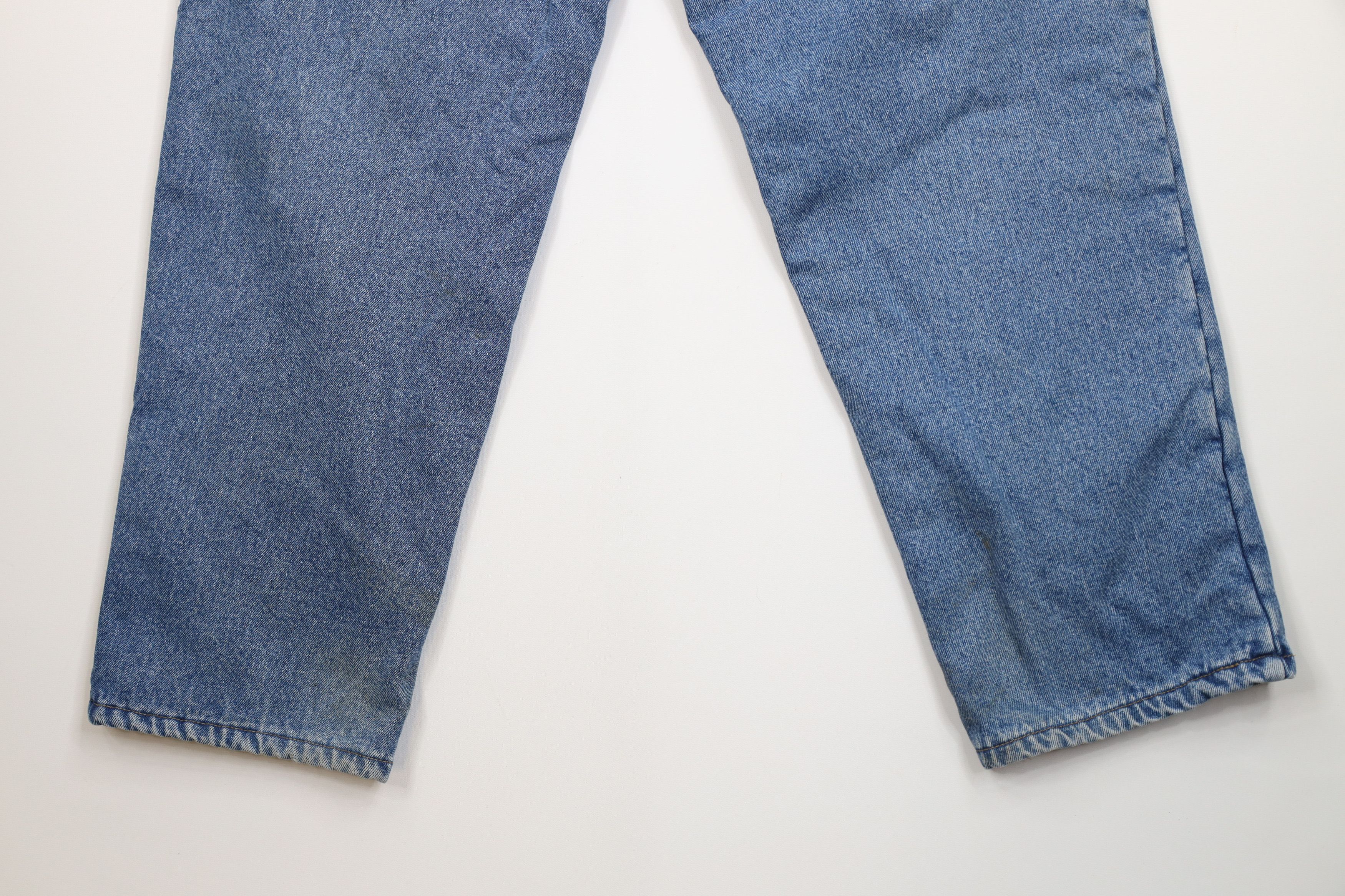 Cabelas Vintage Cabelas Fleece Lined Heavyweight Denim Jeans Blue Size US 36 / EU 52 - 16 Thumbnail