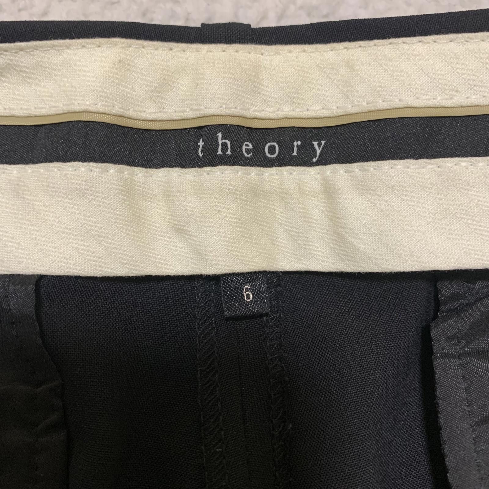 Theory Theory Women's Size 6 Black Dress Pants Wool Blend Size 28" / US 6 / IT 42 - 4 Thumbnail