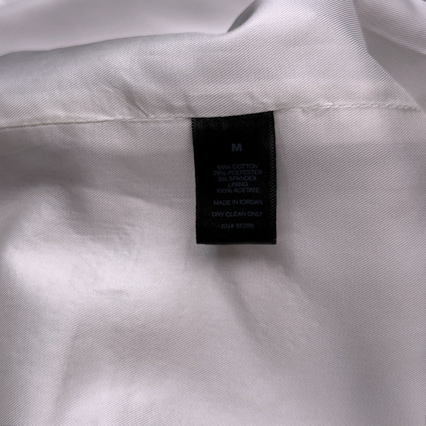 Express Express Vest Mens Medium White Gray Striped Jacket Front Button Five-Button Single-Breasted Suit Vest Cotton Blend Rayon Vintage No Size US M / EU 48-50 / 2 - 5 Thumbnail