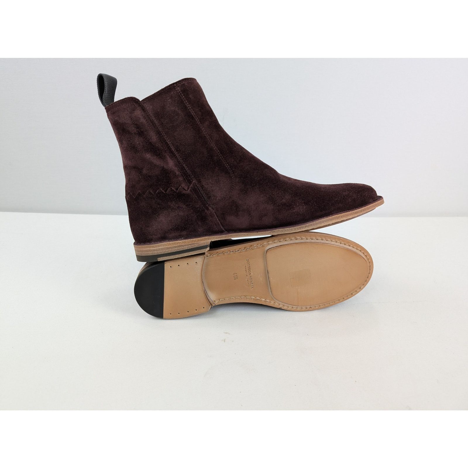 Bottega Veneta o1rshd1 Chelsea Boots in Burgundy Suede Size US 8.5 / EU 41-42 - 13 Thumbnail