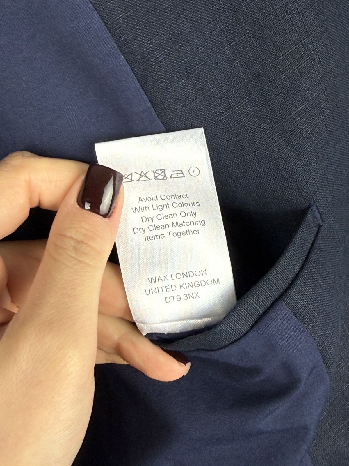 Wax London Wax London Men’s Linen 2 Piece Suit Blazer Jacket Pants Size 42R - 19 Thumbnail