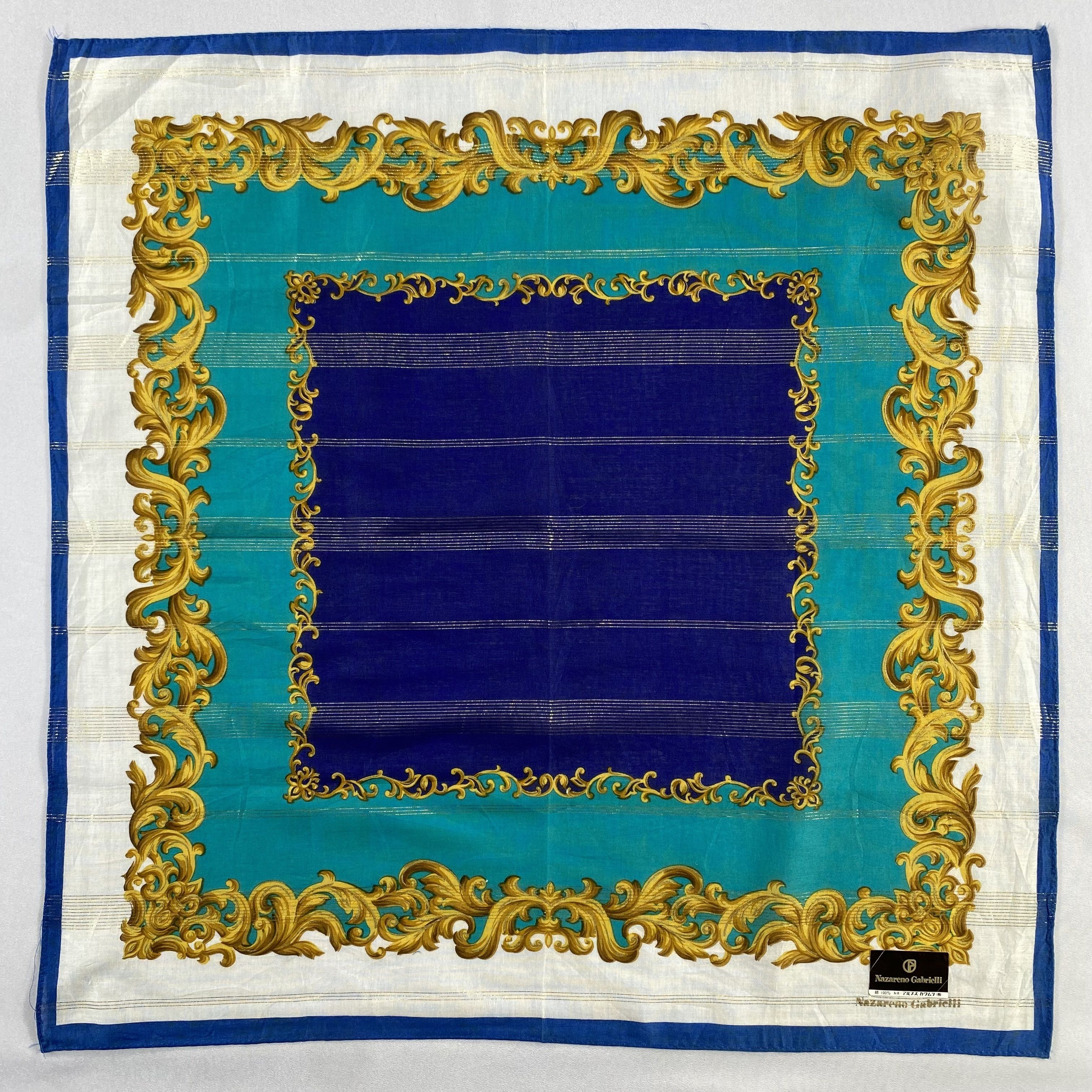 Nazareno Gabrielli × Vintage NWT Nazareno Gabrielli Handkerchief / Neckerchief-P1650 Size ONE SIZE - 1 Thumbnail