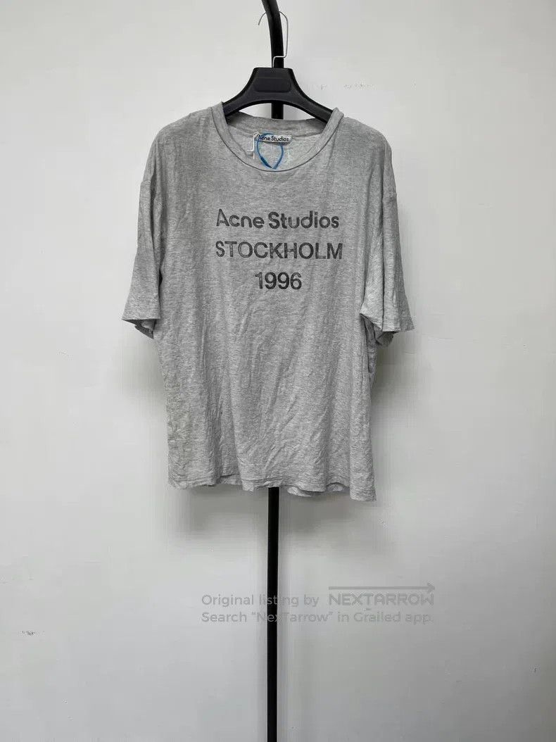 Acne Studios Acne Studios Logo Print Off-Shoulder Loose Fit Solid Color Size US M / EU 48-50 / 2 - 1 Thumbnail