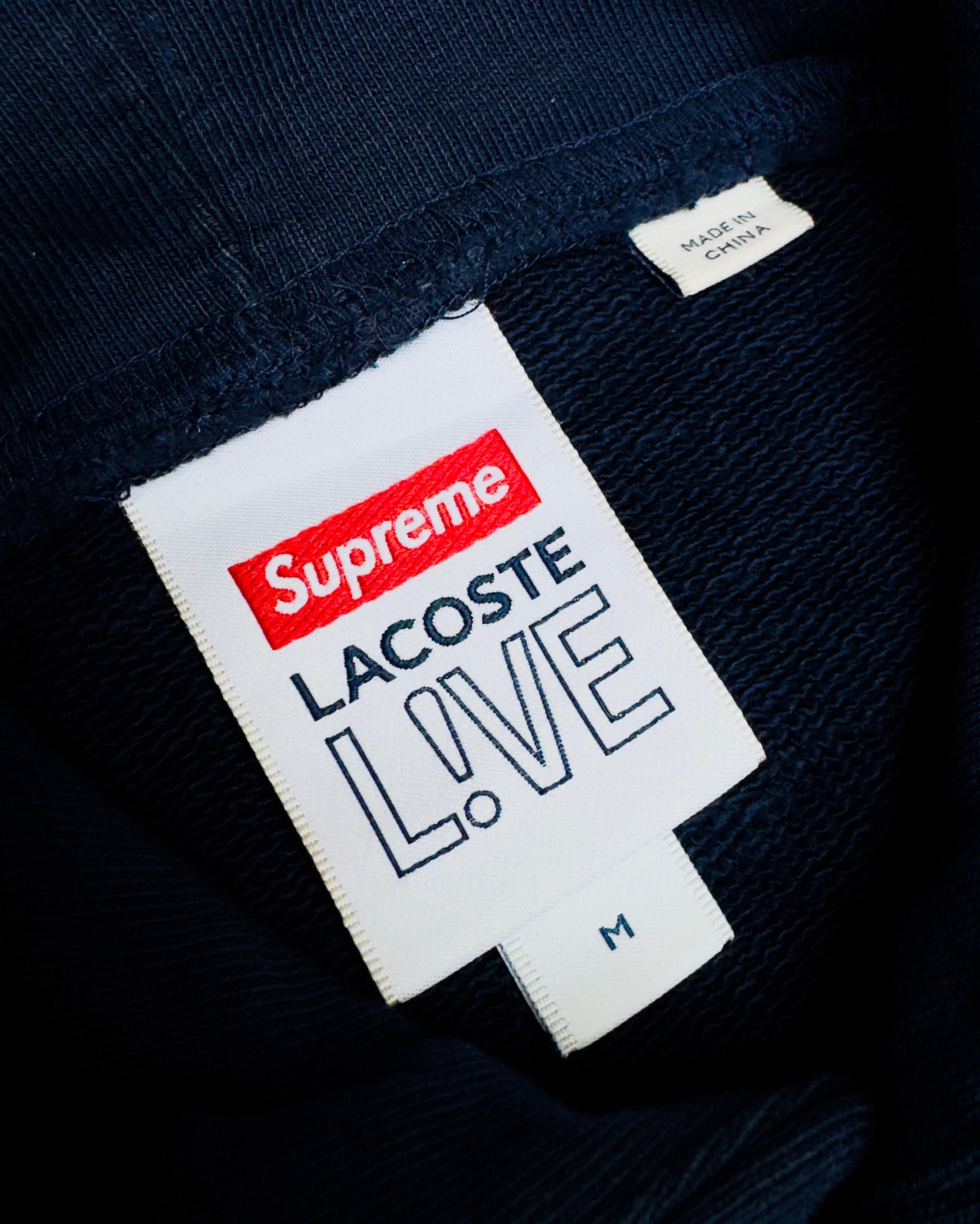 Lacoste × Supreme SUPREME X LACOSTE PANEL HOODIE FW19 Size US M / EU 48-50 / 2 - 3 Thumbnail