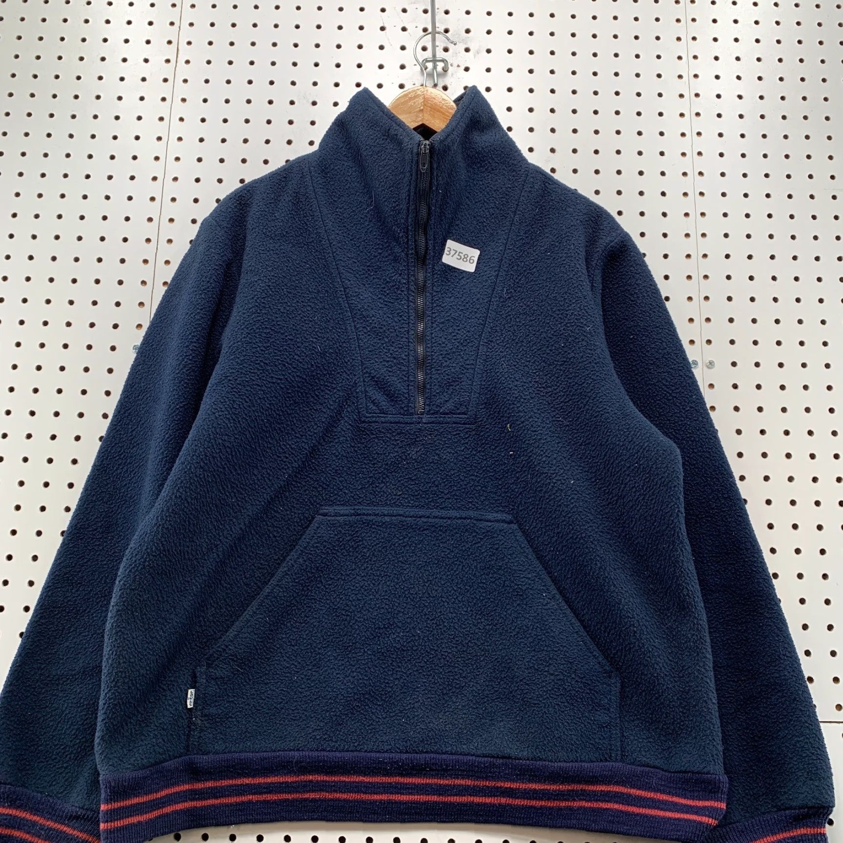 Levi's VINTAGE Levi's Fleece Sherpa 1/4 Zip Pullover Mens Large Blue DeepPile USA Sweater 70s 80s USA Mens Large Blue DeepPile 1/4 Zip Fleece Sherpa Levi's Size US L / EU 52-54 / 3 - 5 Thumbnail
