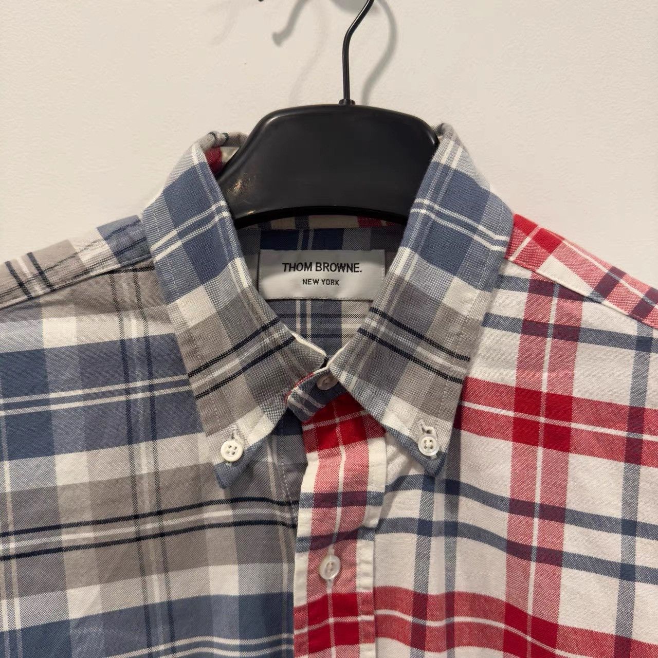 Thom Browne Thom Browne Plaid Spliced Shirt K28 Size US M / EU 48-50 / 2 - 3 Thumbnail