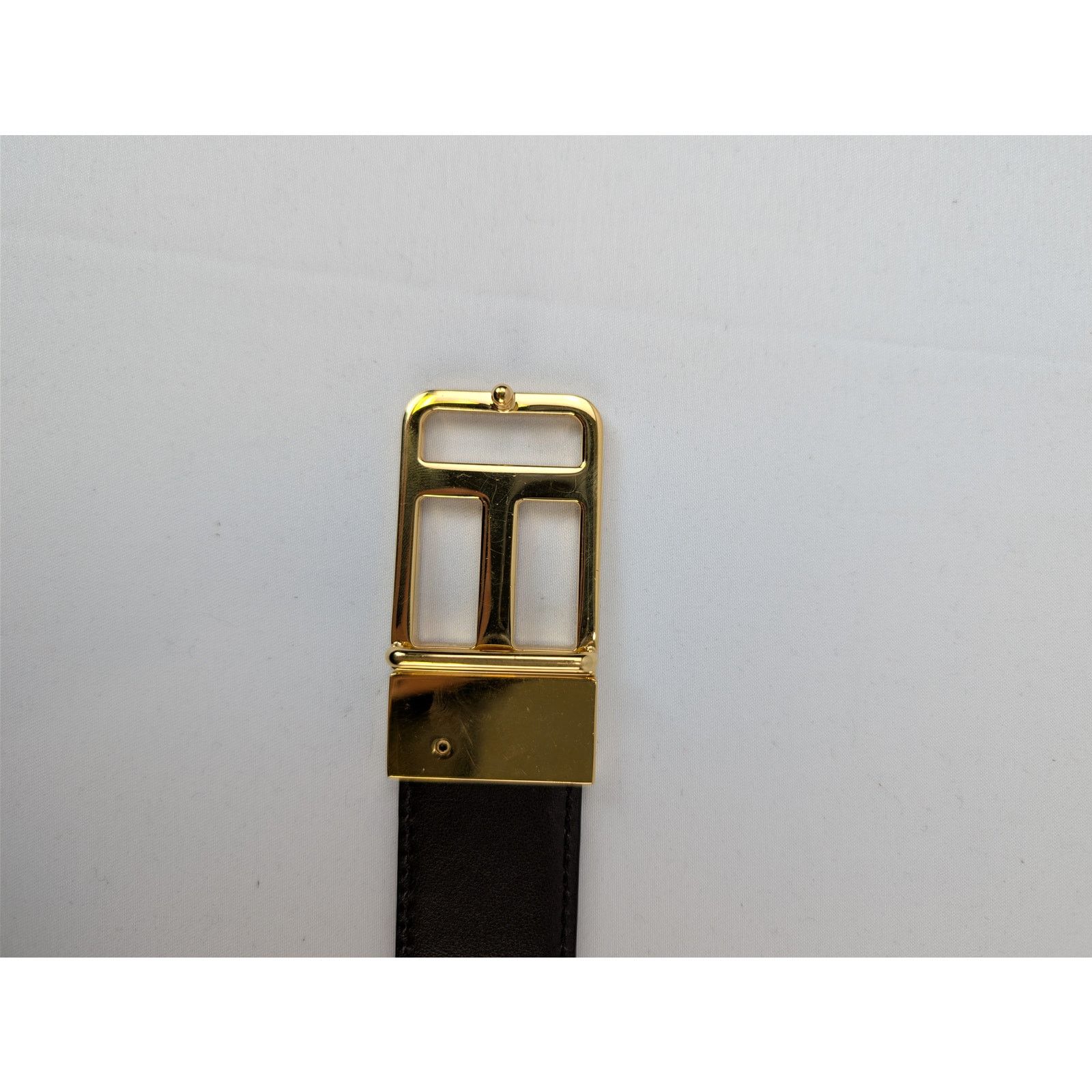 Tom Ford o1rshd1 Size: 80 / t buckle crocodile-embossed belt in Black Size 32 - 8 Thumbnail