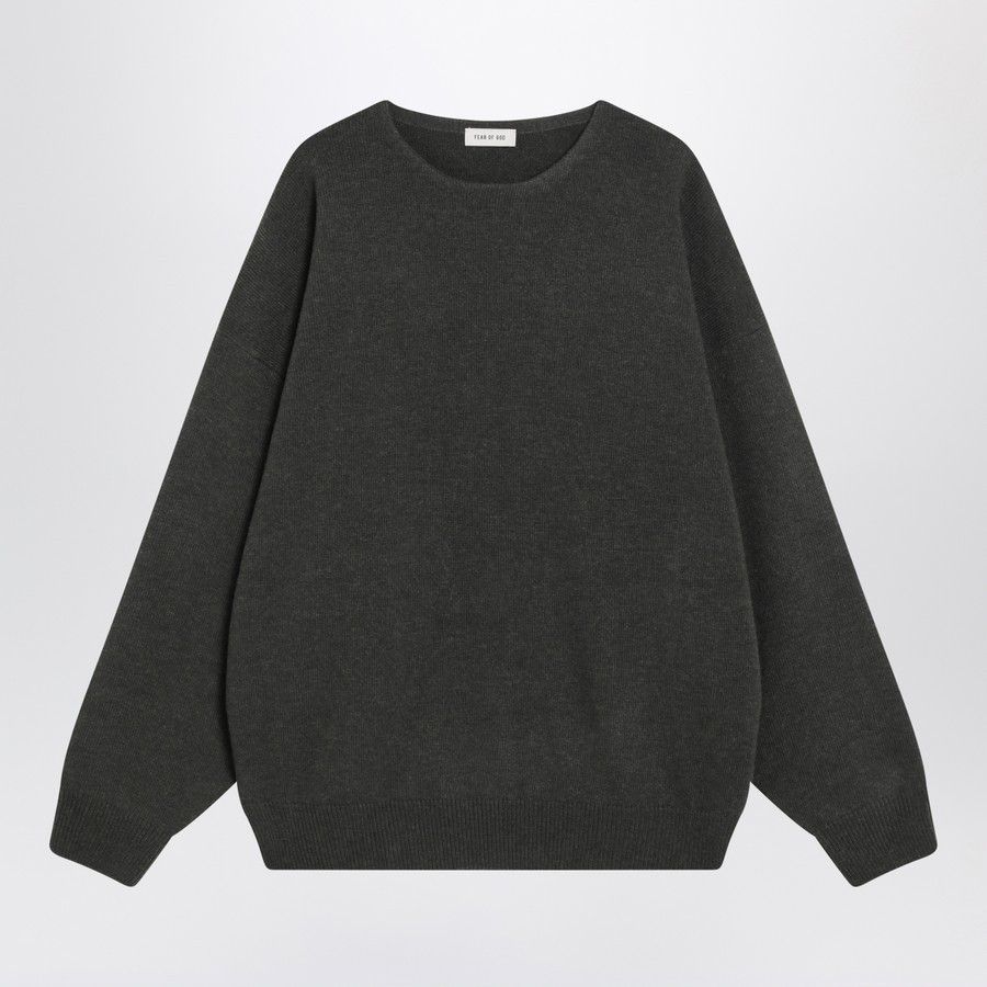 Fear of God o1d2blof0226 Wool Crewneck Sweater in Faded Black Size US L / EU 52-54 / 3 - 1 Thumbnail