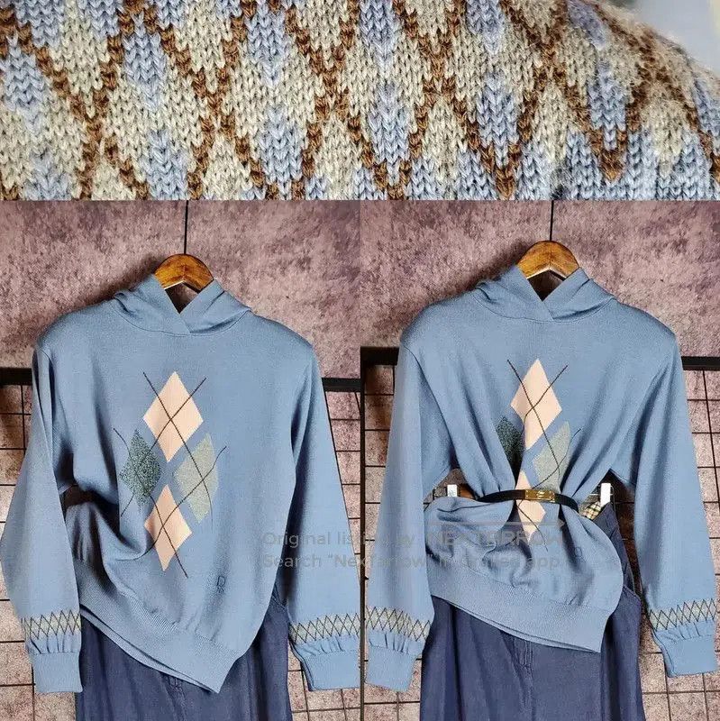 Dior Dior Blue Wool Blend Logo Pullover Sweater . Size L / US 10 / IT 46 - 1 Thumbnail