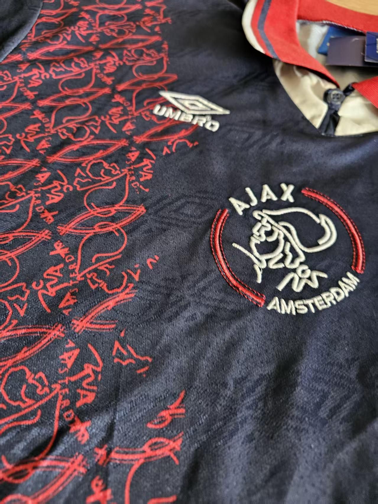 Other 1994 95 AJAX Jersey Away Size US XXL / EU 58 / 5 - 2 Thumbnail