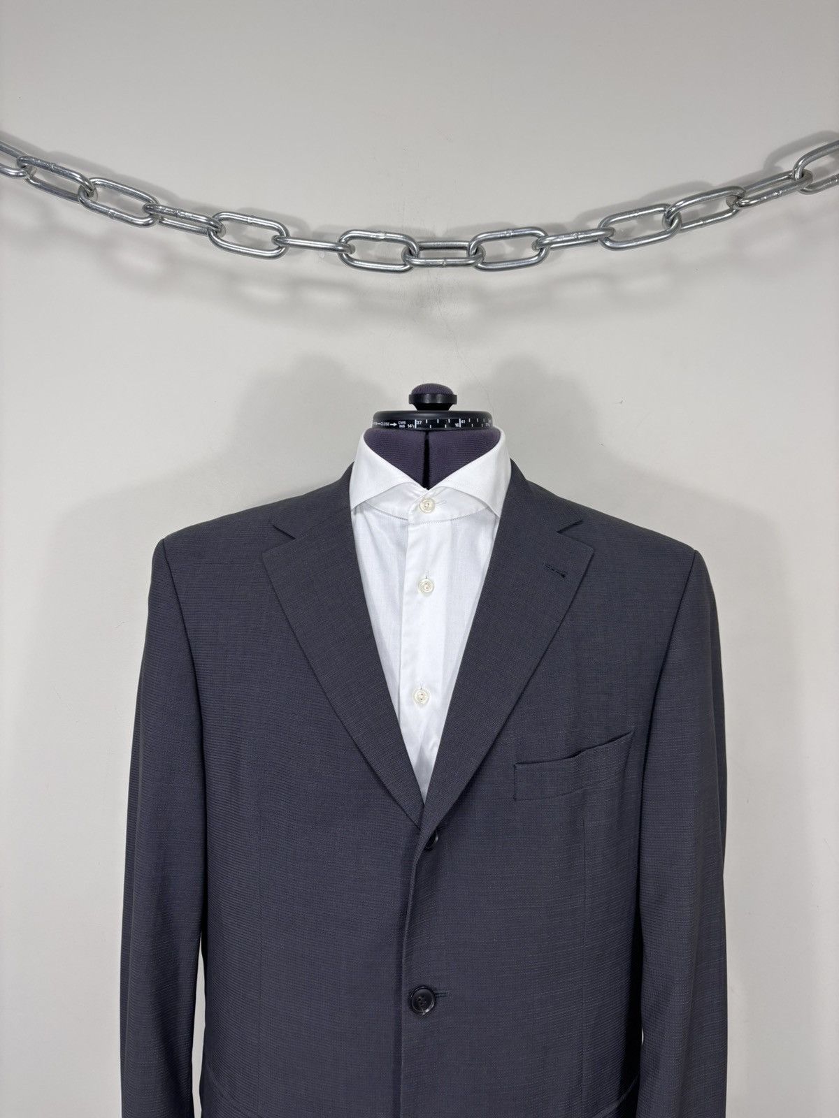 Hugo Boss Hugo Boss Men’s 2-Piece Textured Grey 120s Wool Suit Size 40R - 3 Thumbnail