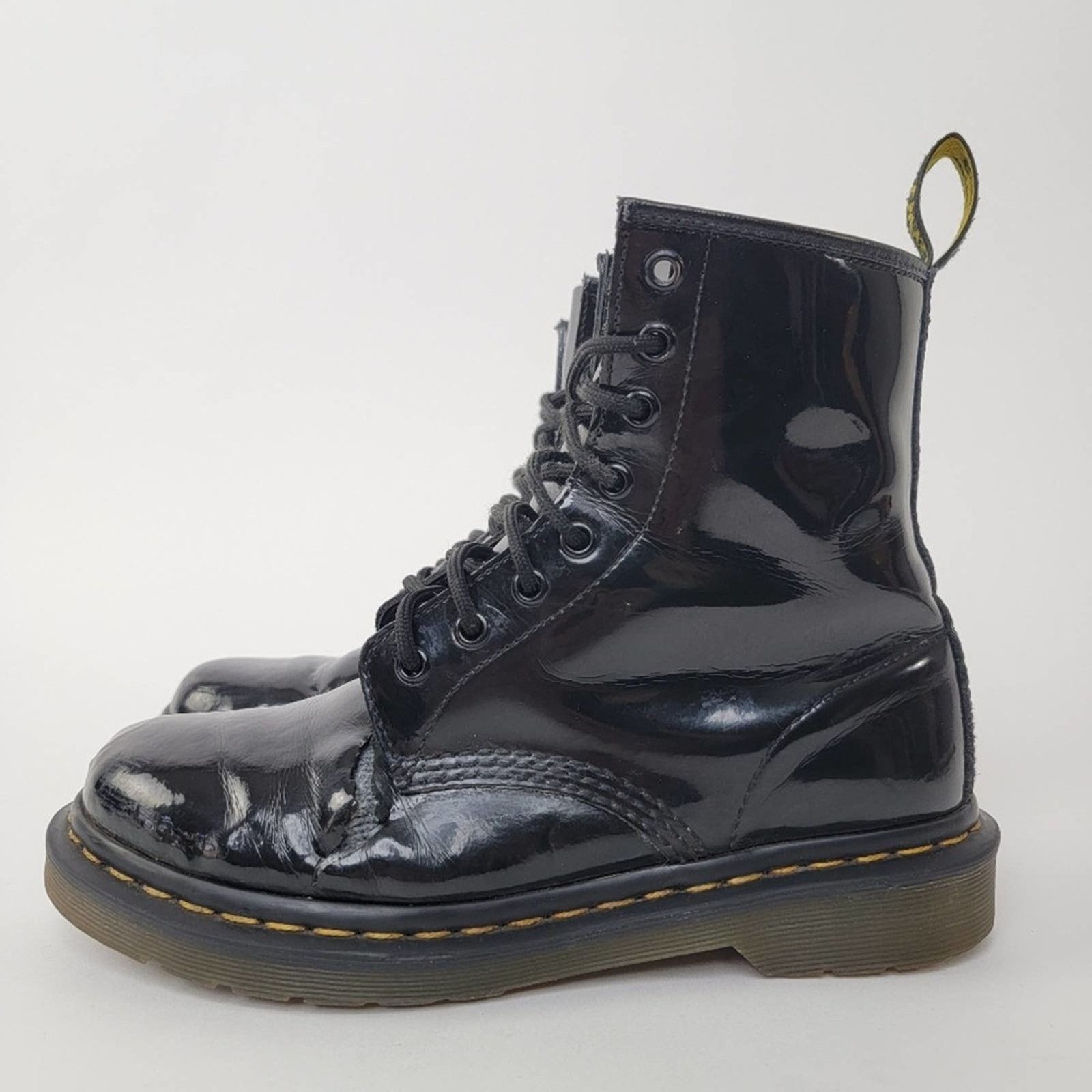 Dr. Martens Dr. Martens 1460 Patent Leather Black Boots - 8 Size US 8 / IT 38 - 5 Thumbnail
