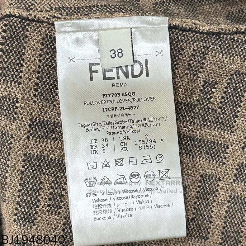 Fendi Fendi Printed knitted sweater Size XS / US 0-2 / IT 36-38 - 4 Thumbnail