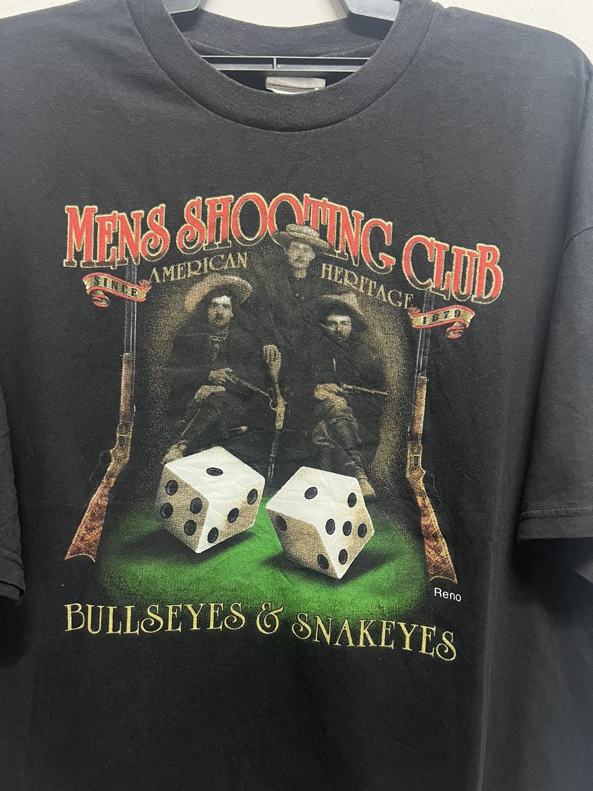 Vintage Vintage 90’s Mens Shooting Club Tee Size US XL / EU 56 / 4 - 2 Thumbnail