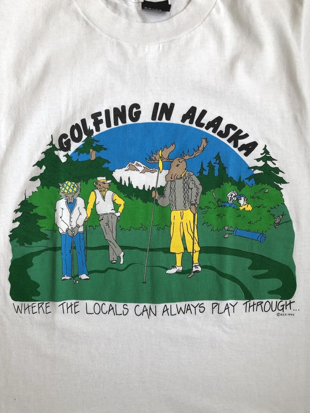 Other Golfing in Alaska 1993 T-Shirt Screen Stars Best Size M Rare Size US M / EU 48-50 / 2 - 8 Thumbnail