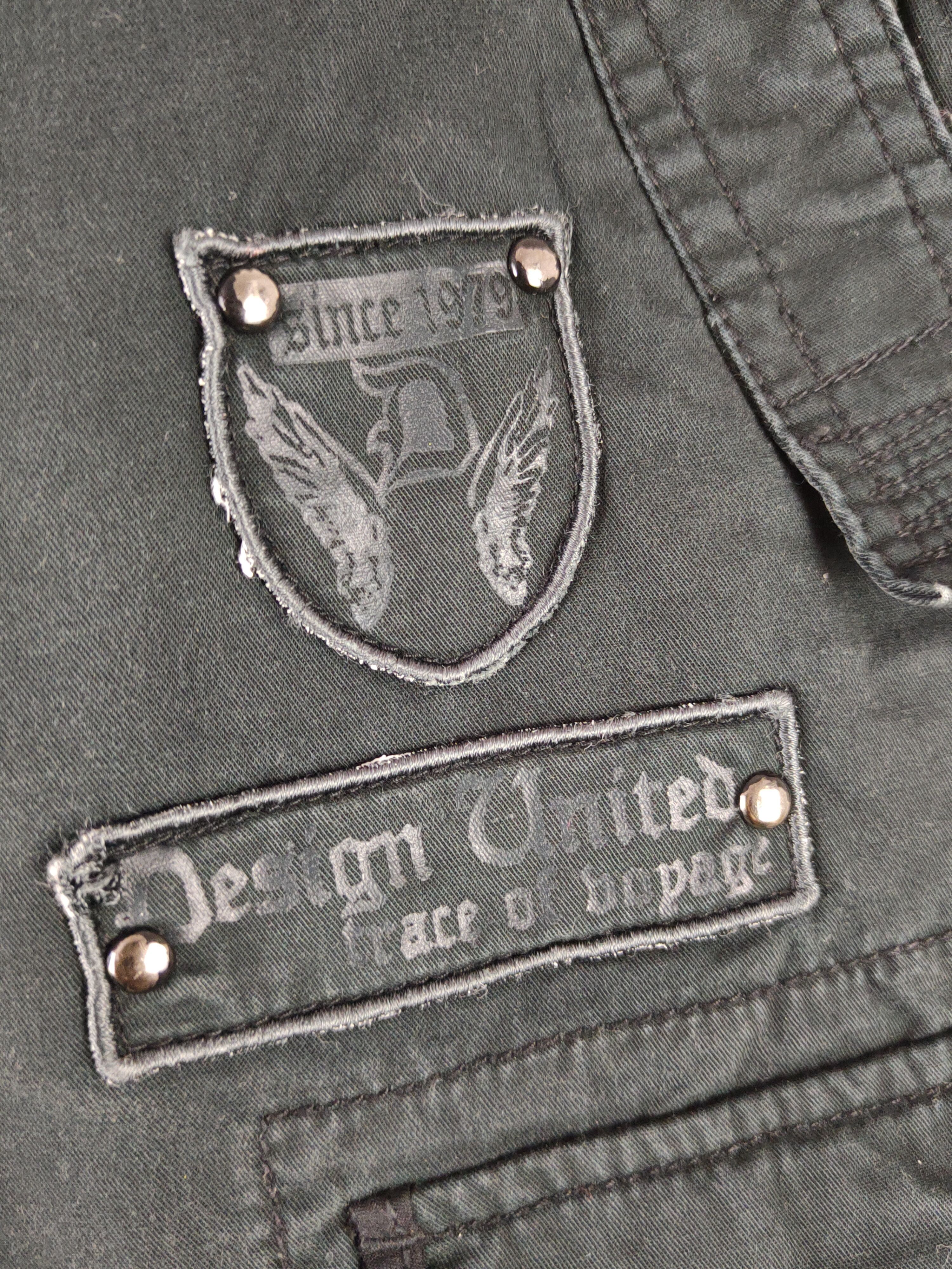Japanese Brand DL Design United Black Multipocket Cargo Pants #1339 Size US 27 - 5 Thumbnail
