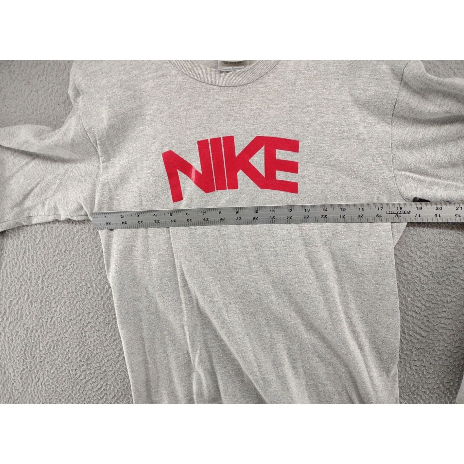 Nike Vintage Nike Athletics Spell Out Long Sleeve Shirt M Mens Gray 90s Sports Nike Center Swoosh Crew Neck Cotton Regular Size M Size US M / EU 48-50 / 2 - 6 Thumbnail