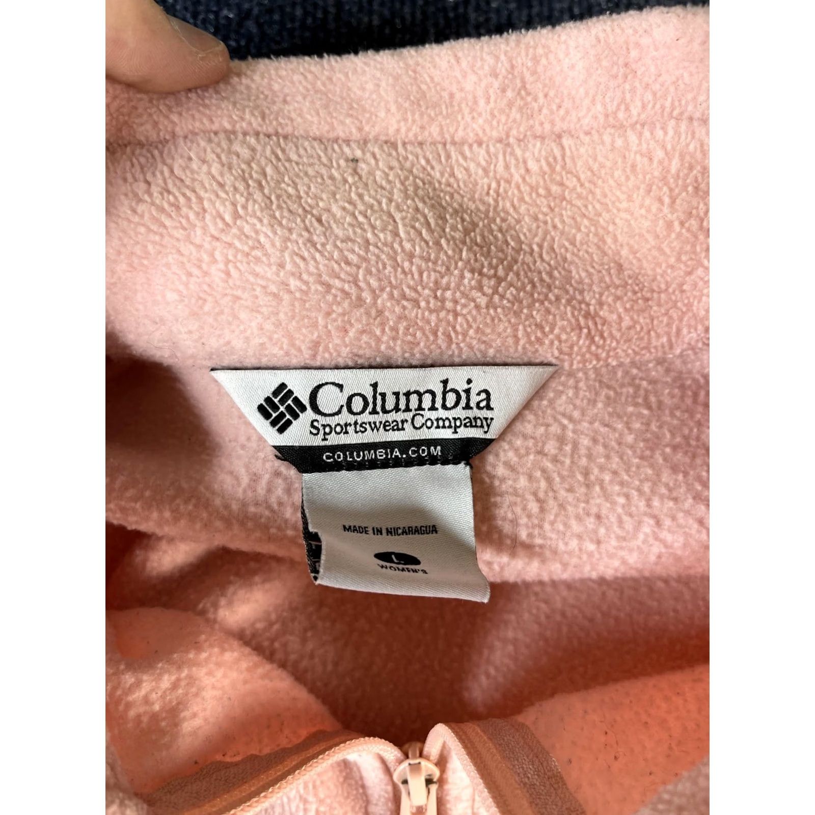 Pinko Columbia Jacket Womens Large Pink Fleece Full Zip Lightweight Outdoor Size L / US 10 / IT 46 - 2 Thumbnail