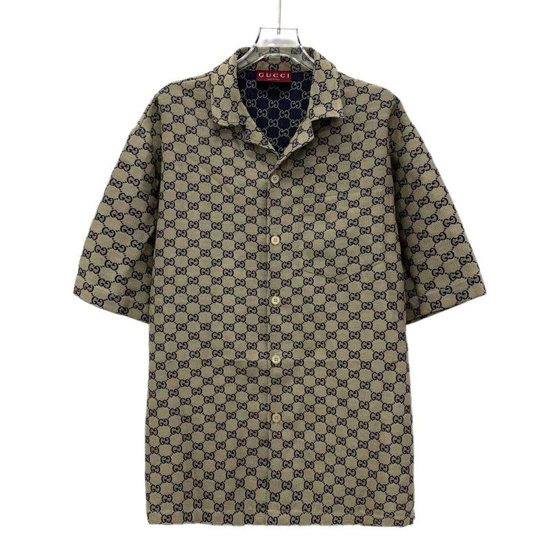 Gucci Gucci Brown logo jacquad full-print linen lapel single-bre Size US M / EU 48-50 / 2 - 1 Thumbnail