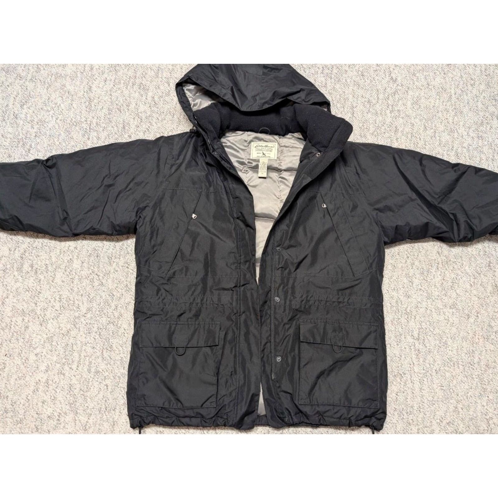 Eddie Bauer VINTAGE Eddie Bauer puffer goose down parka XL black hooded weatheredge Size US XL / EU 56 / 4 - 6 Thumbnail