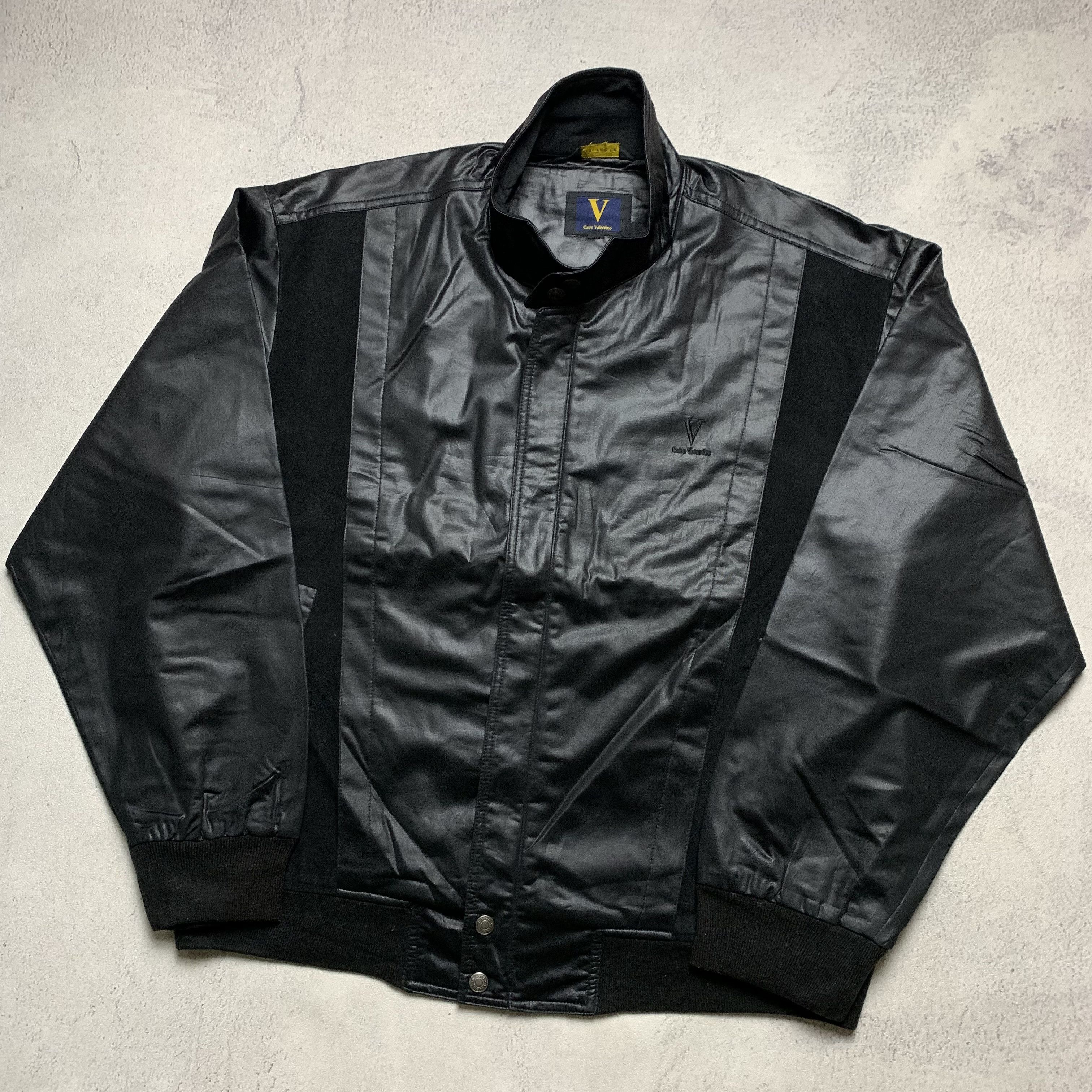 Valentino Vintage Carlo Valentino Black Jacket Retro Casual Style Size US L / EU 52-54 / 3 - 2 Thumbnail