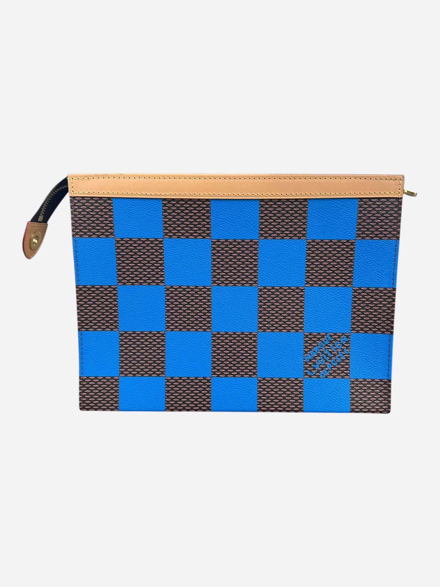 Louis Vuitton Louis Vuitton Brown & Blue Damier Pochette Voyage Size ONE SIZE - 1 Thumbnail