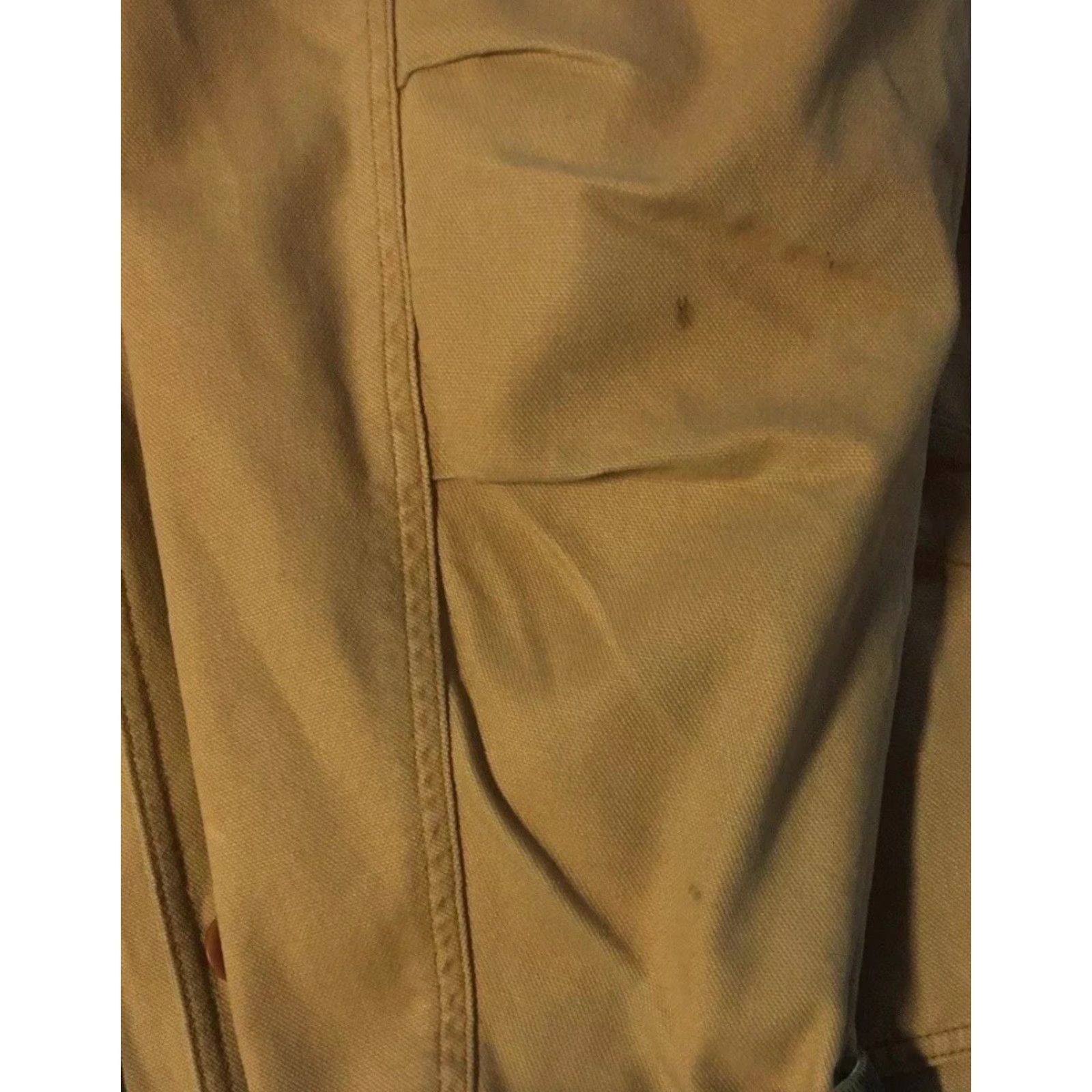 Vintage VINTAGE 90s LL Bean Faded Flannel Lined Chore Jacket 2XL Beige Flannel Lined Barn Carhartt J131 Trucker Grunge Size US XXL / EU 58 / 5 - 3 Thumbnail