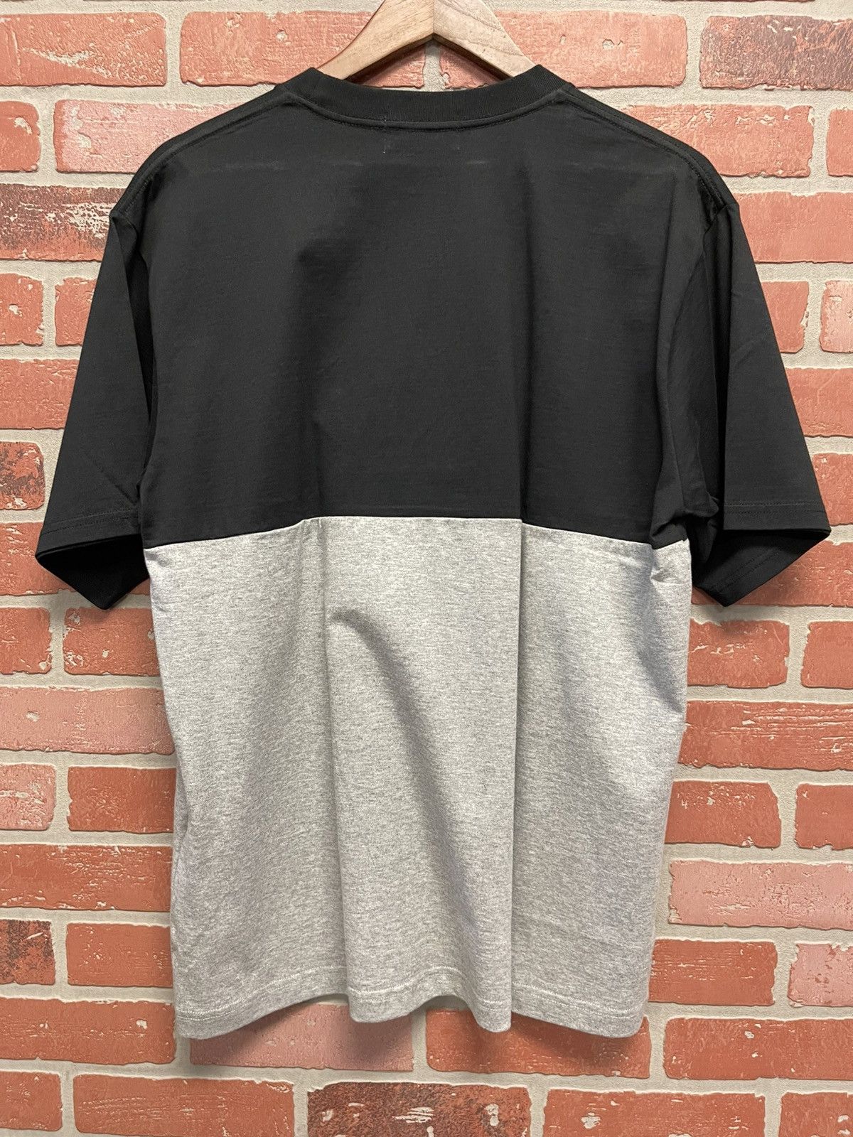 Bape Size M - Bape College Print Split Tee Grey/Black NEW Size US M / EU 48-50 / 2 - 4 Thumbnail