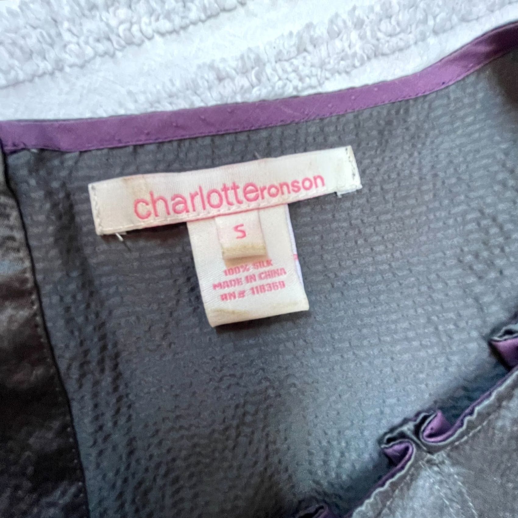 Vintage Charlotte Ronson Silk Puff Sleeve Blouse Black Small Woman Shirt Womens Blouse Puff Sleeve Silk Black Small Size S / US 4 / IT 40 - 3 Thumbnail
