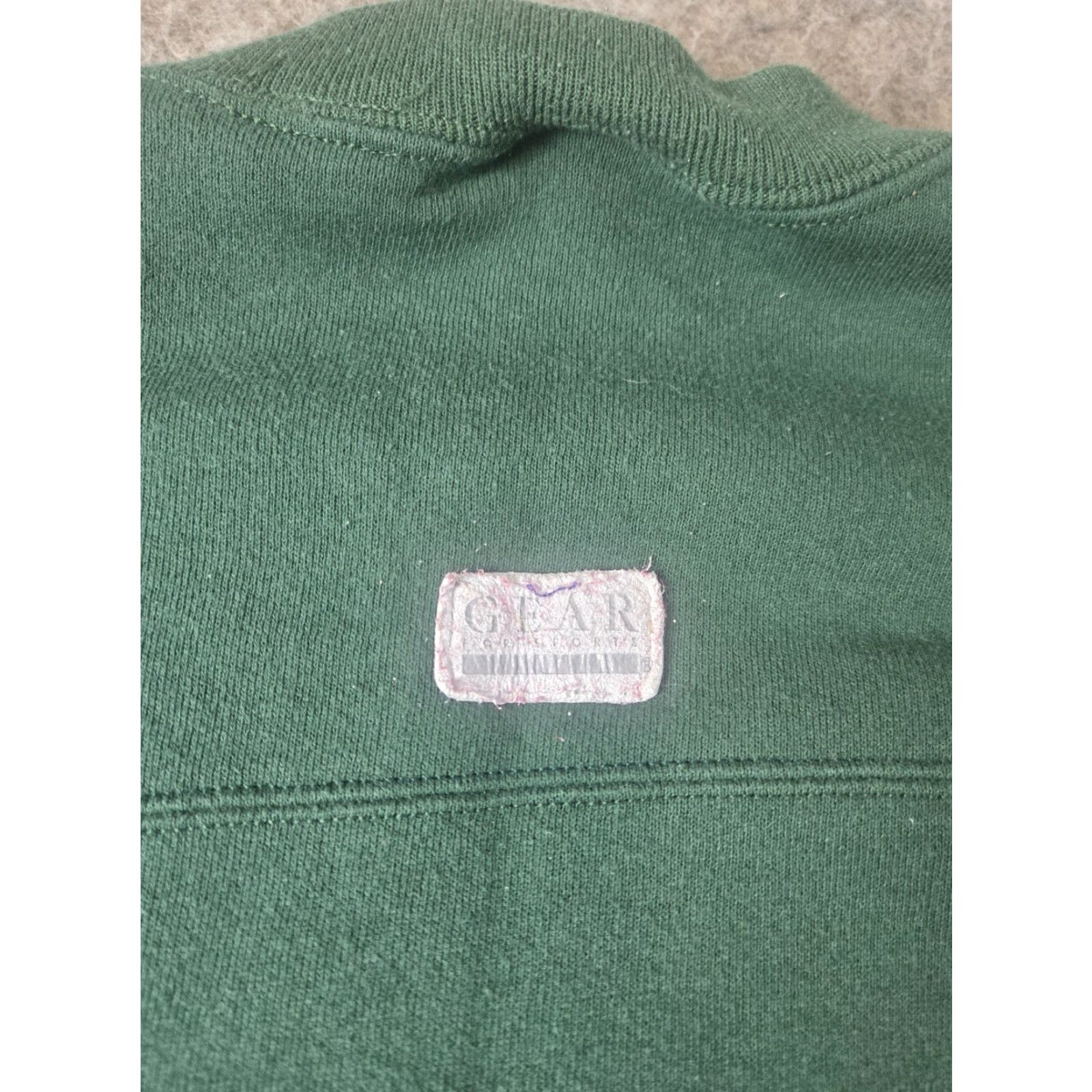 Vintage VINTAGE Gear Sweatshirt Unisex Adults XL Green Embroidered 90s Central Michigan Crew Neck Knit Heavyweight College University USA Size US XL / EU 56 / 4 - 5 Thumbnail