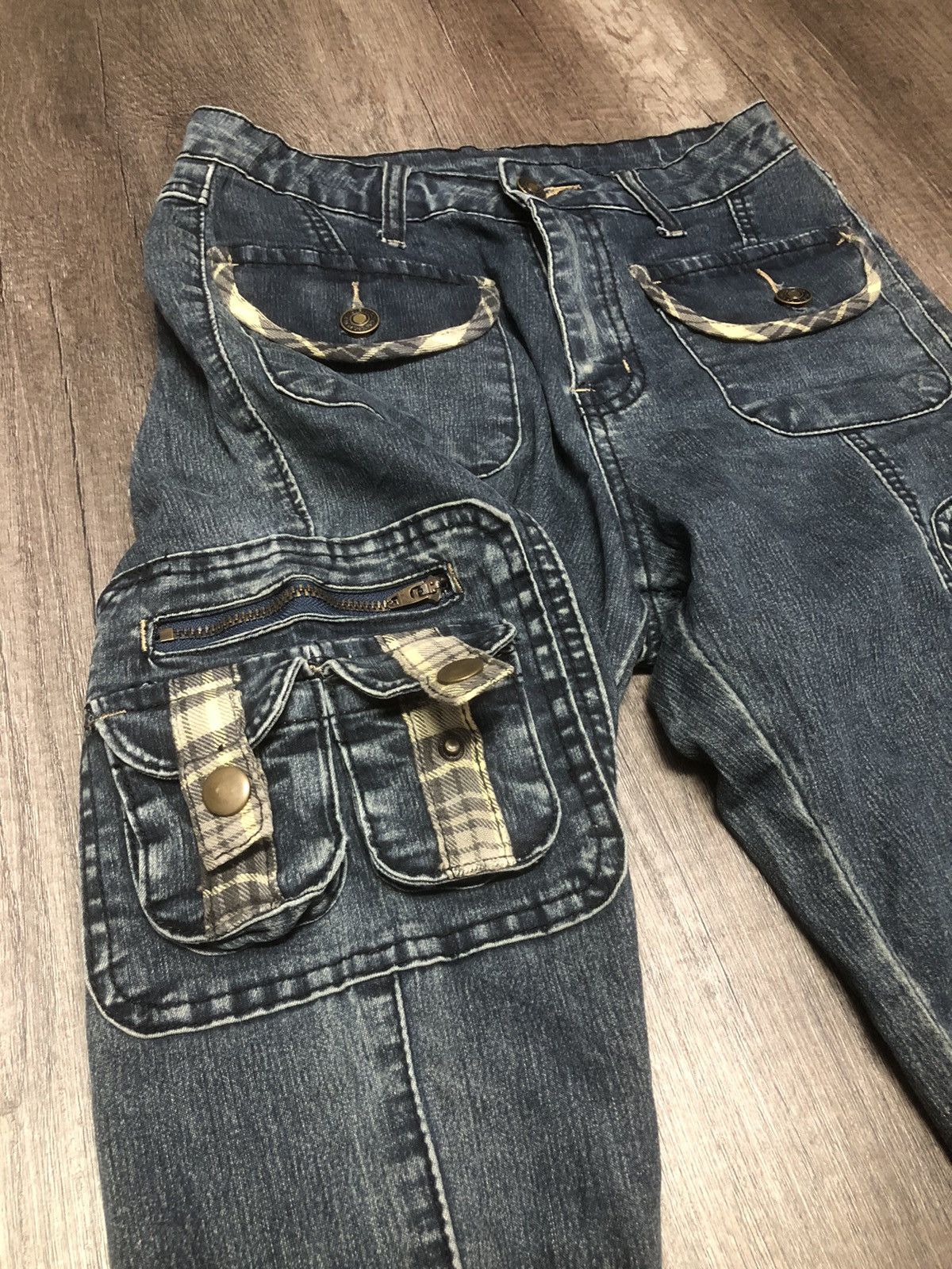 Designer × Japanese Brand Vintage Sun Rose Bush Pant Stretchable Jeans Size 27" / US 4 / IT 40 - 6 Thumbnail