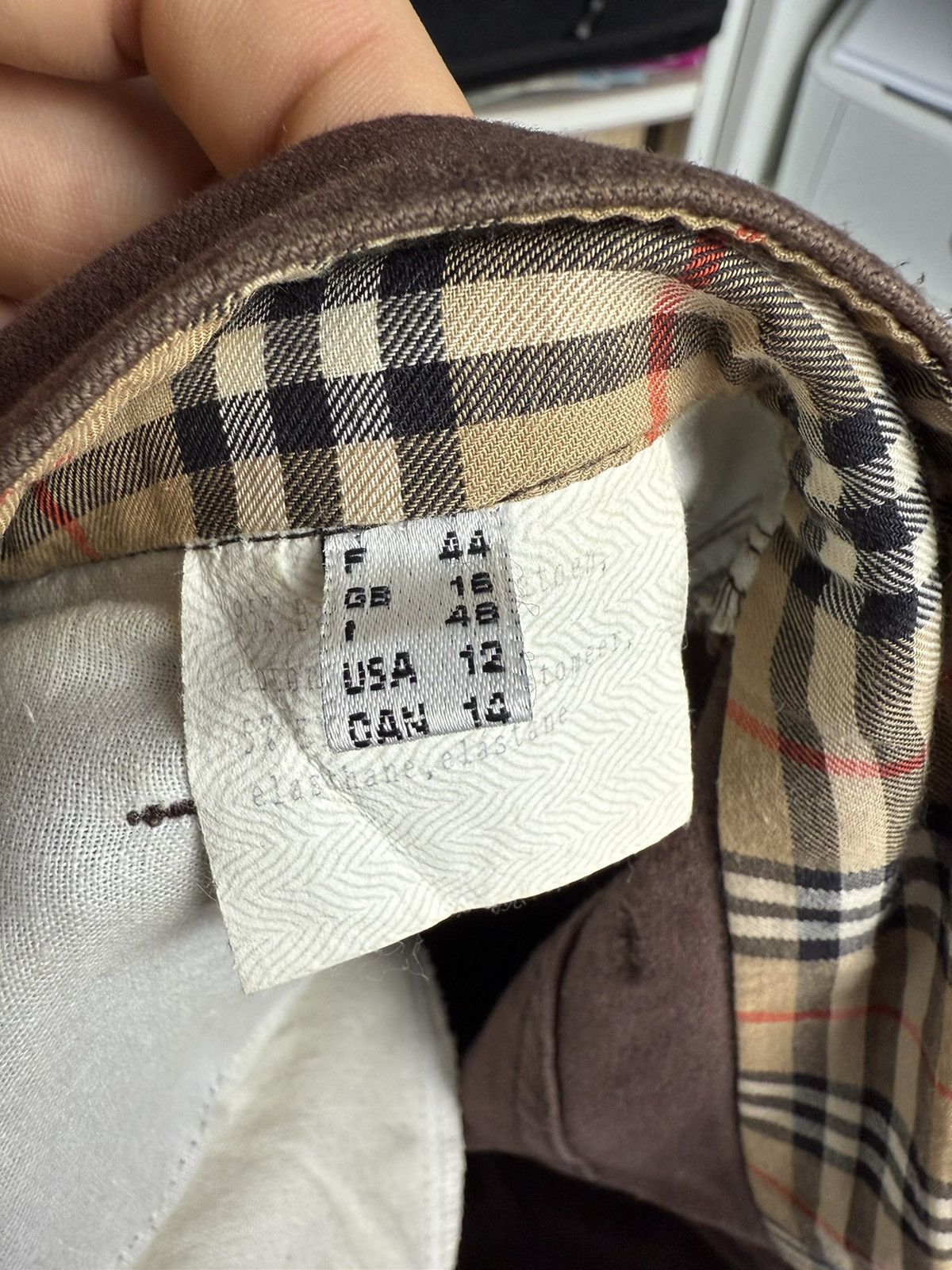 Burberry × Vintage Vintage 90s Burberrys nova check denim brown pants old money Size 30" / US 8 / IT 44 - 7 Thumbnail