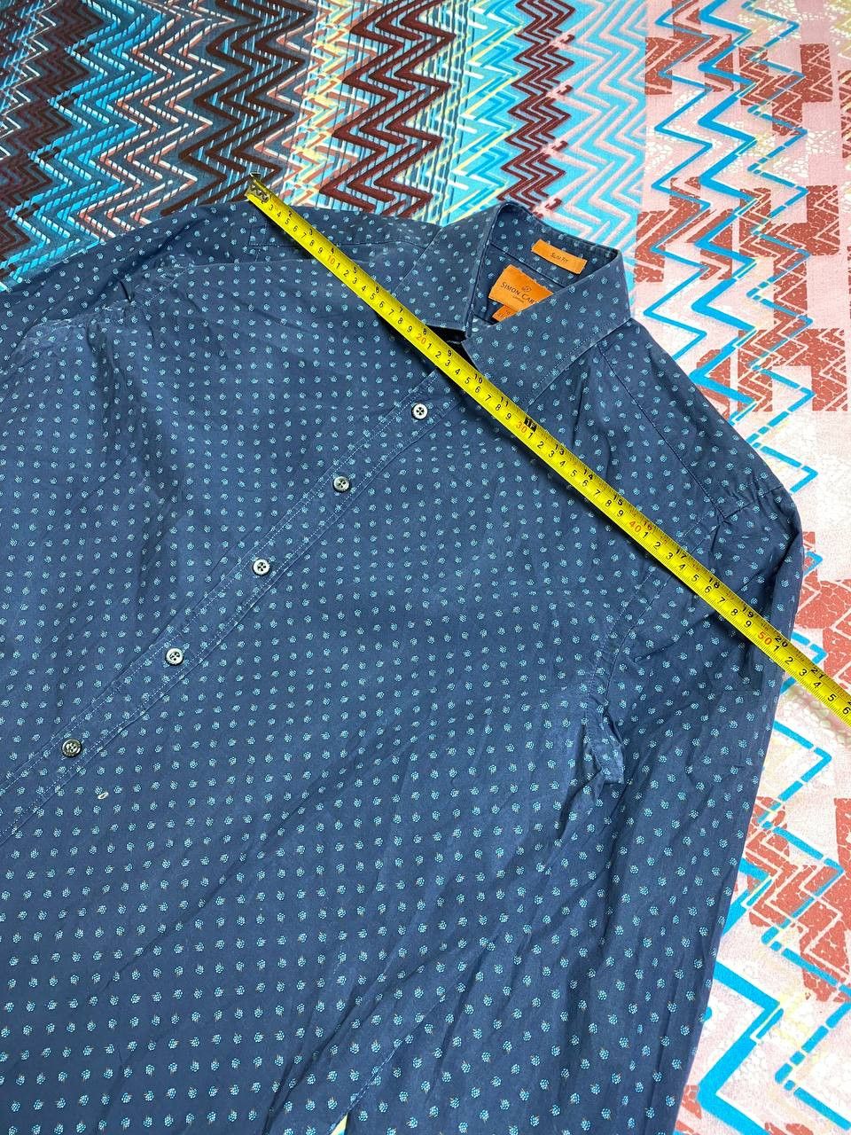 Simon Carter × Vintage Simon Carter over print shirt slim fit Size US L / EU 52-54 / 3 - 7 Thumbnail