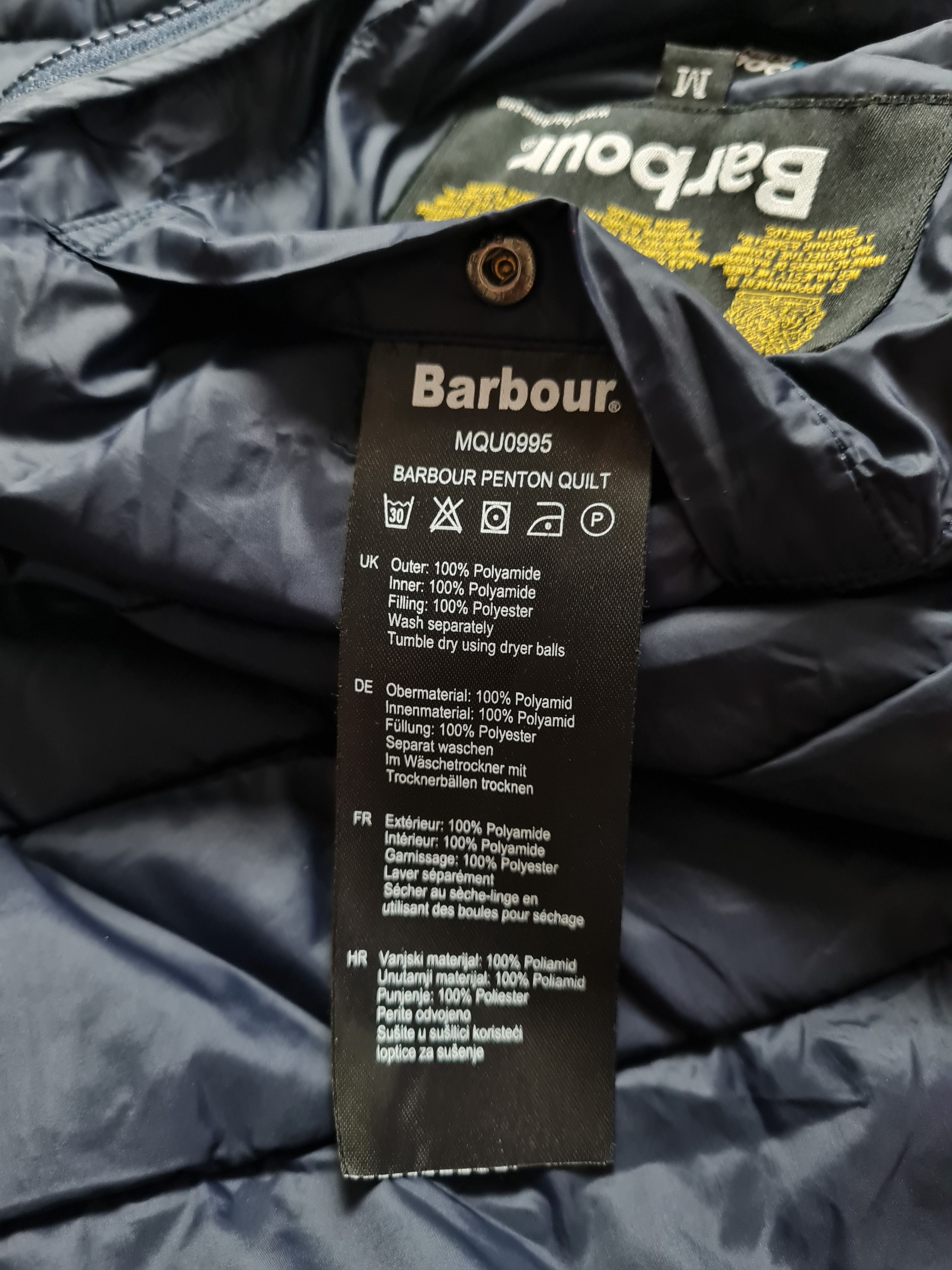 Barbour Jackets Navy Blue Barbour Full Zip Puffer Fibtre down Coat Size US M / EU 48-50 / 2 - 18 Thumbnail