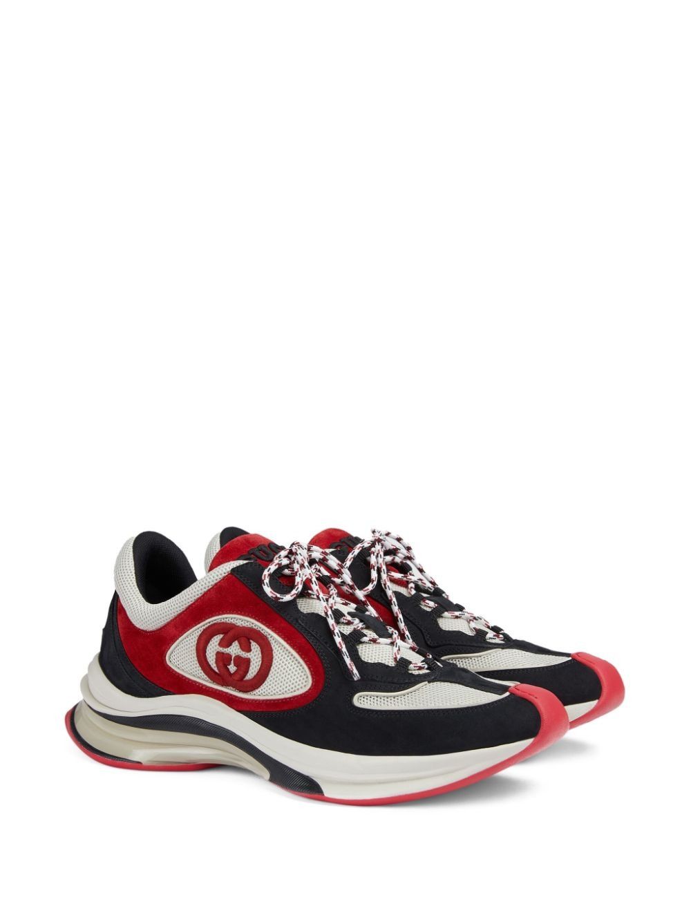 Gucci o1s1wg110425 Men's Gucci Run Trainers in Multicolor Size US 14 / EU 47 - 2 Thumbnail