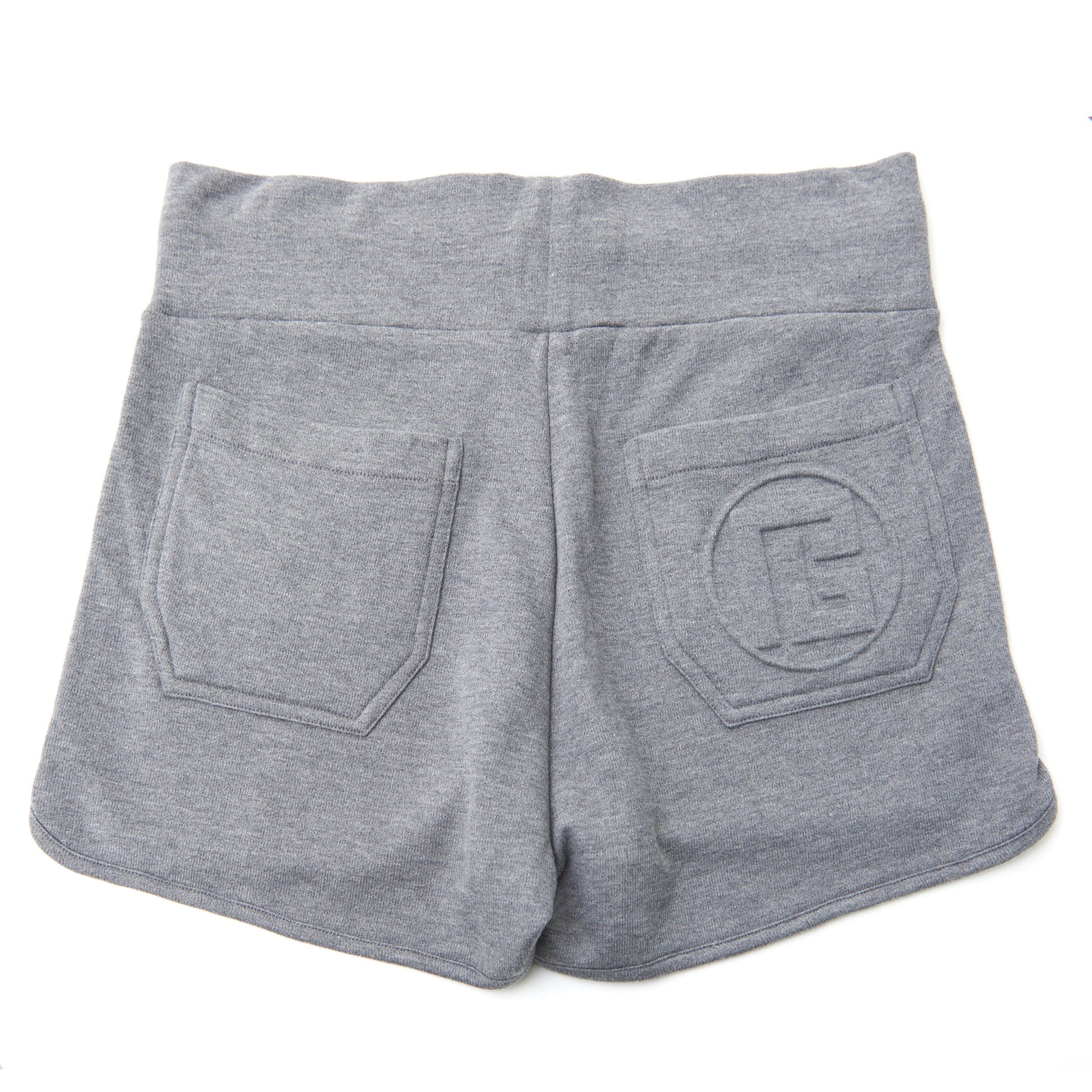 Balmain Heather Gray Cashmere & Cotton Shorts With Monogram Logo Size 32" / US 10 / IT 46 - 2 Thumbnail