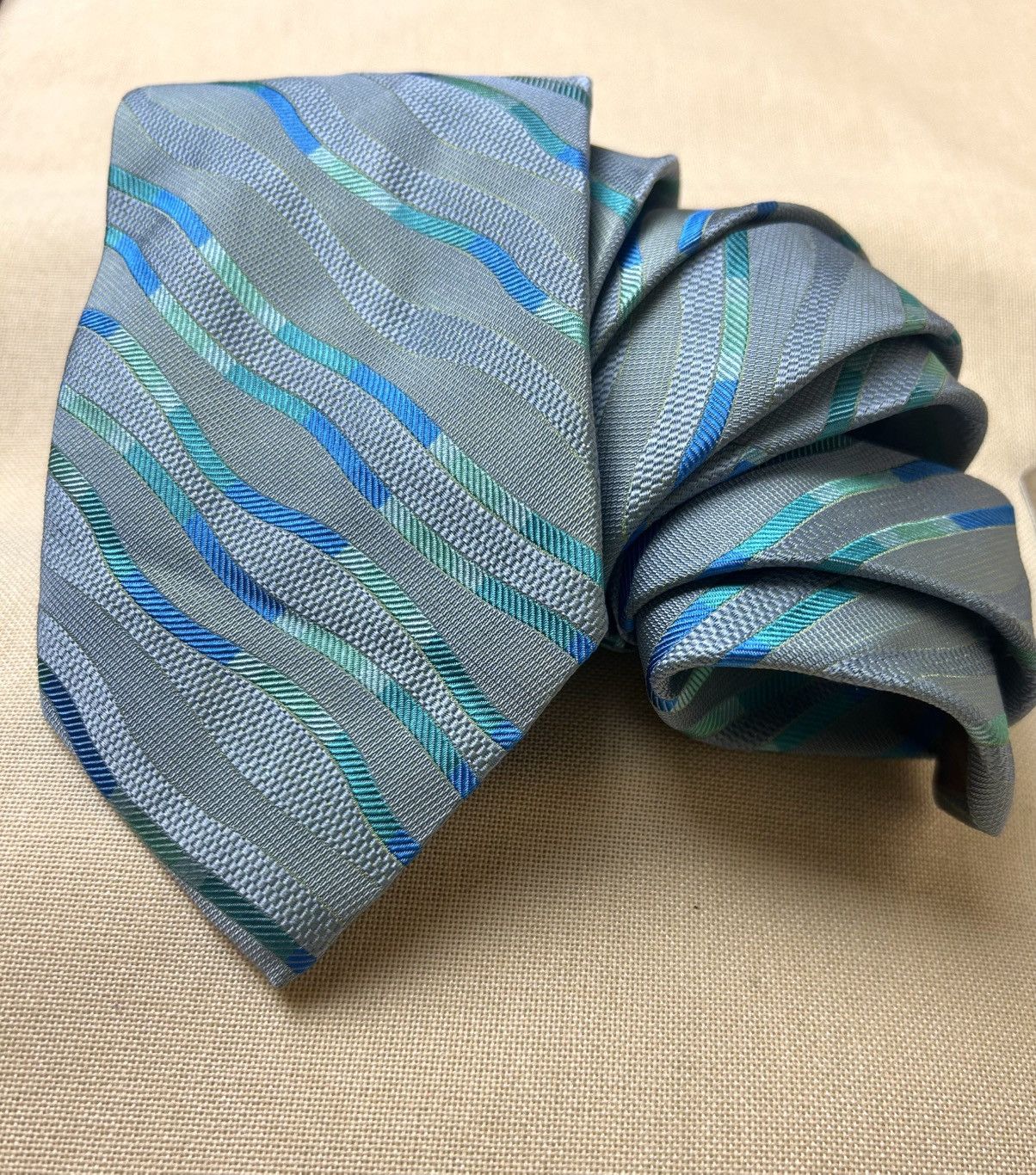 Paul Smith Paul Smith blue abstract Silk Mens Tie Size ONE SIZE - 2 Thumbnail