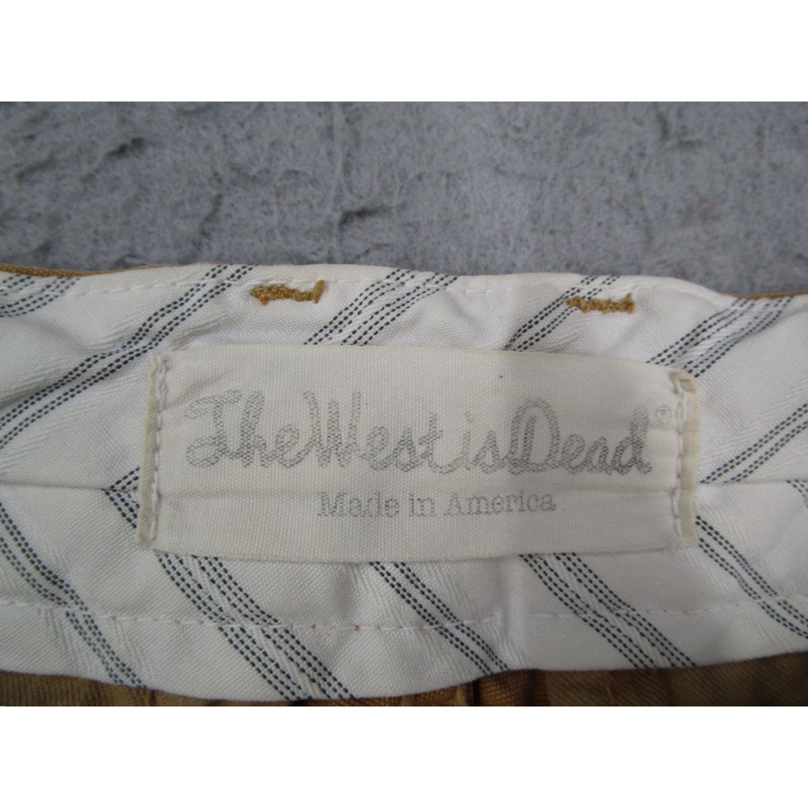 The West Is Dead VINTAGE The West is Dead Pants Mens 30x32 Khaki Slim Fit Distressed Made USA Size US 30 / EU 46 - 3 Thumbnail